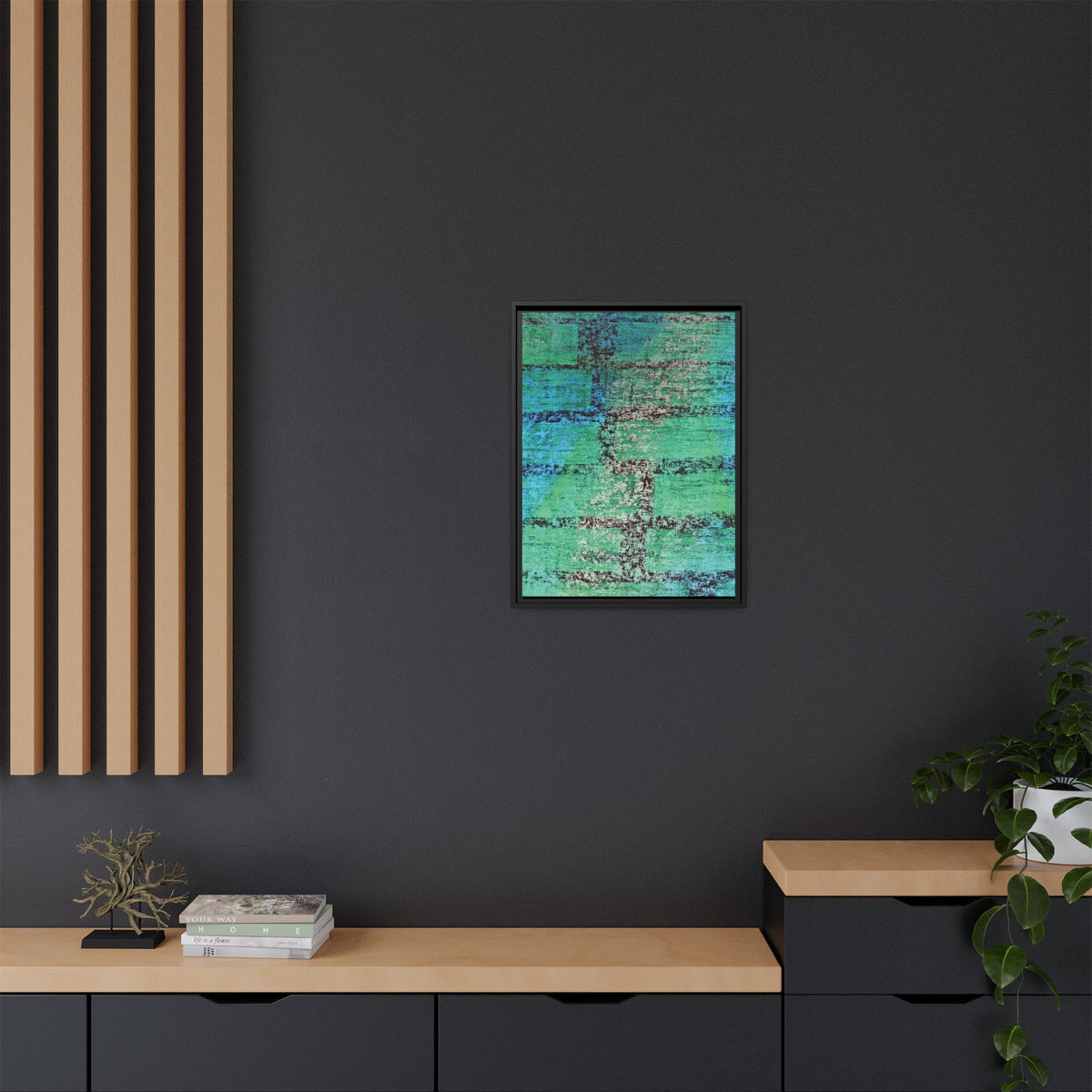 Experiment (V2) Matte Canvas, Framed