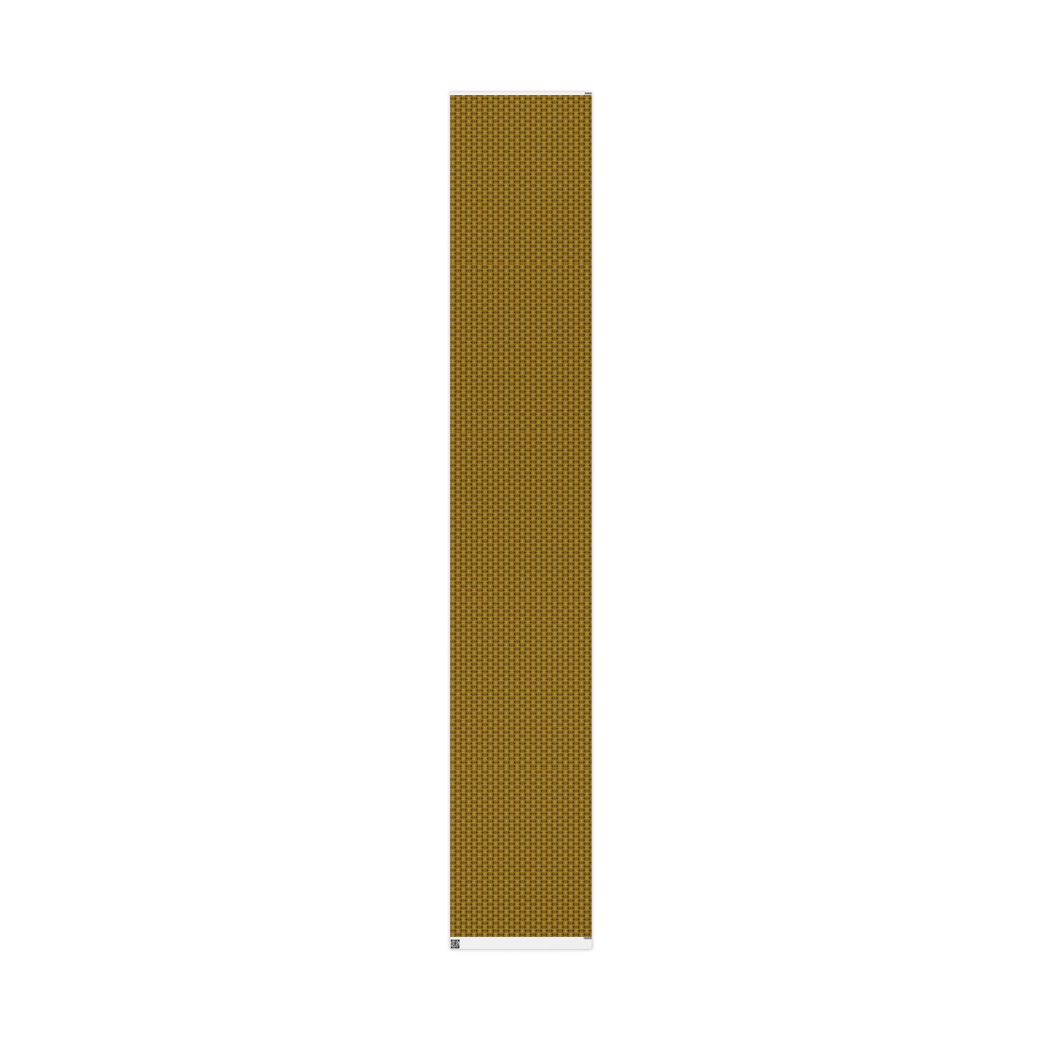 Love (Black, Yellow Background) Heavy Wrapping Paper