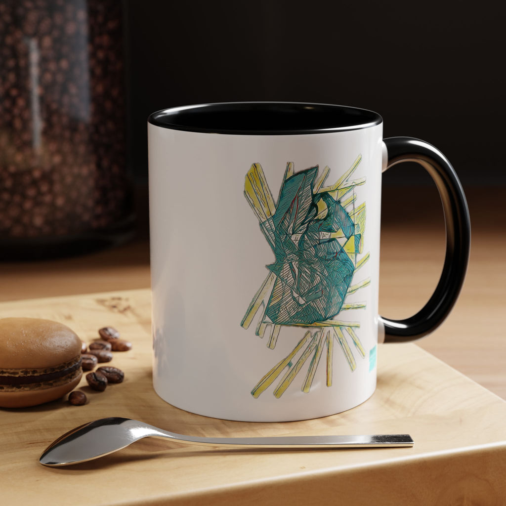 Lightspeed (Aqua) Accent Coffee Mug (11oz, 15oz)