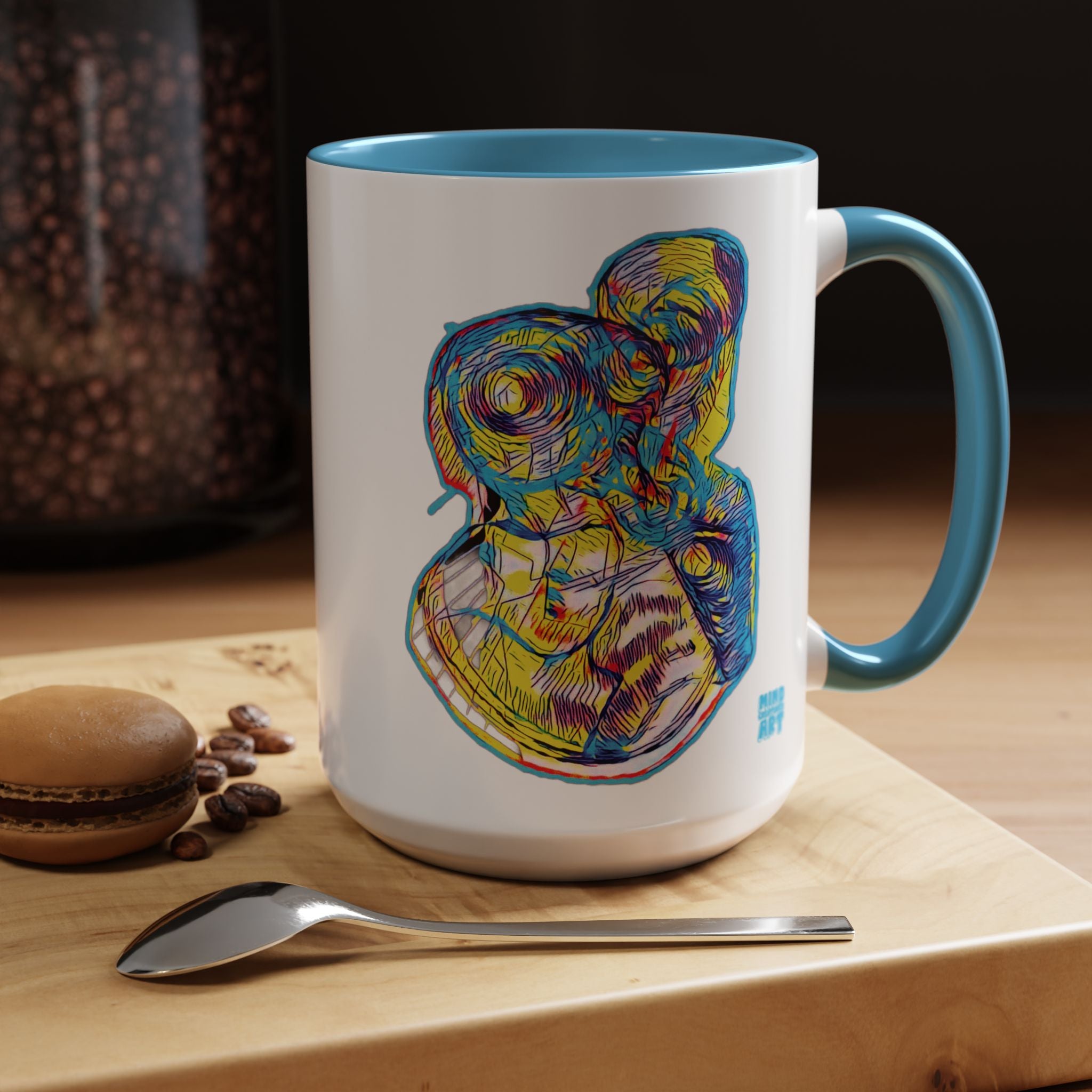 Curiosity (Neon) Accent Coffee Mug (11oz, 15oz)