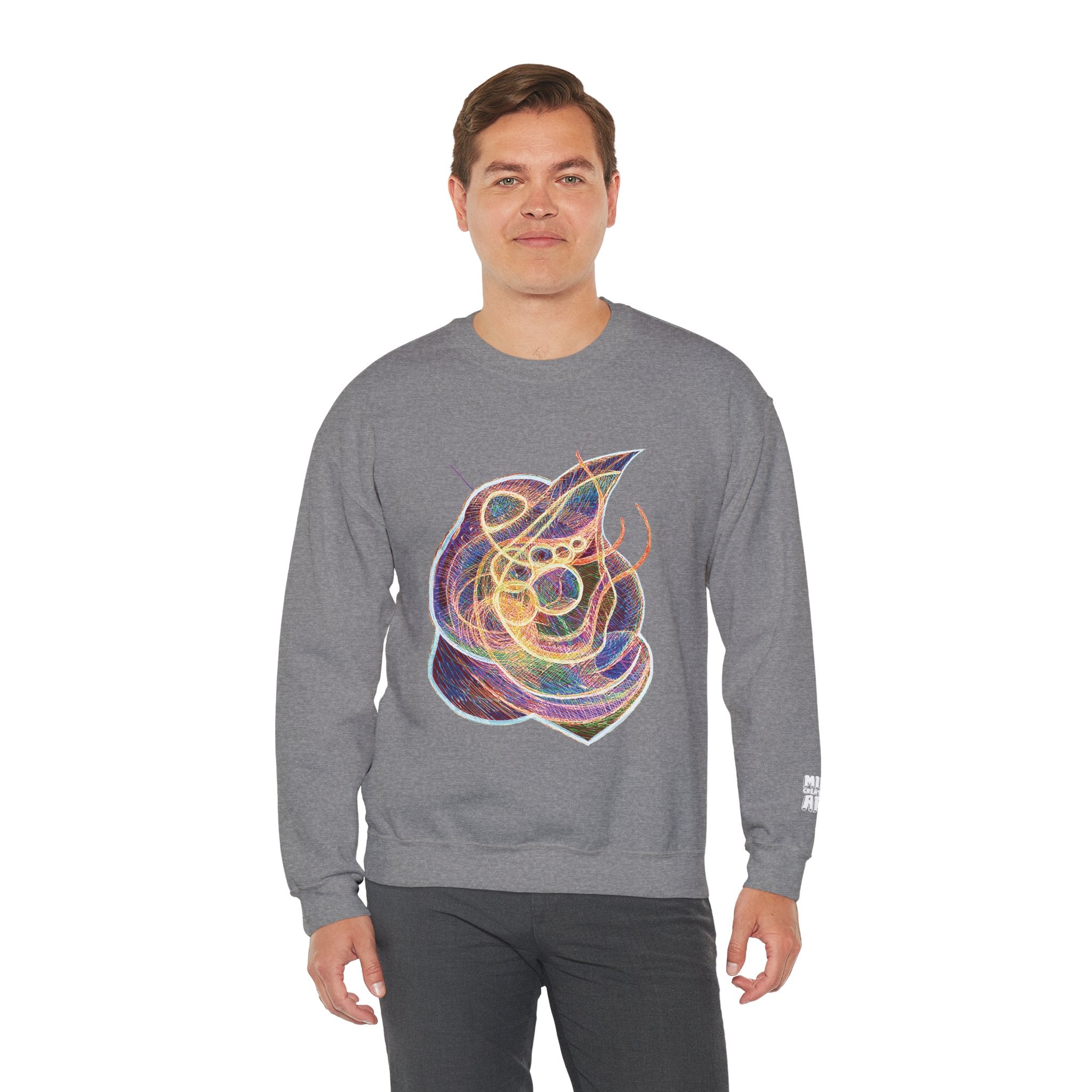 Renewal (Electric Yellow & Purple) Unisex Heavy Blend™ Crewneck Sweatshirt