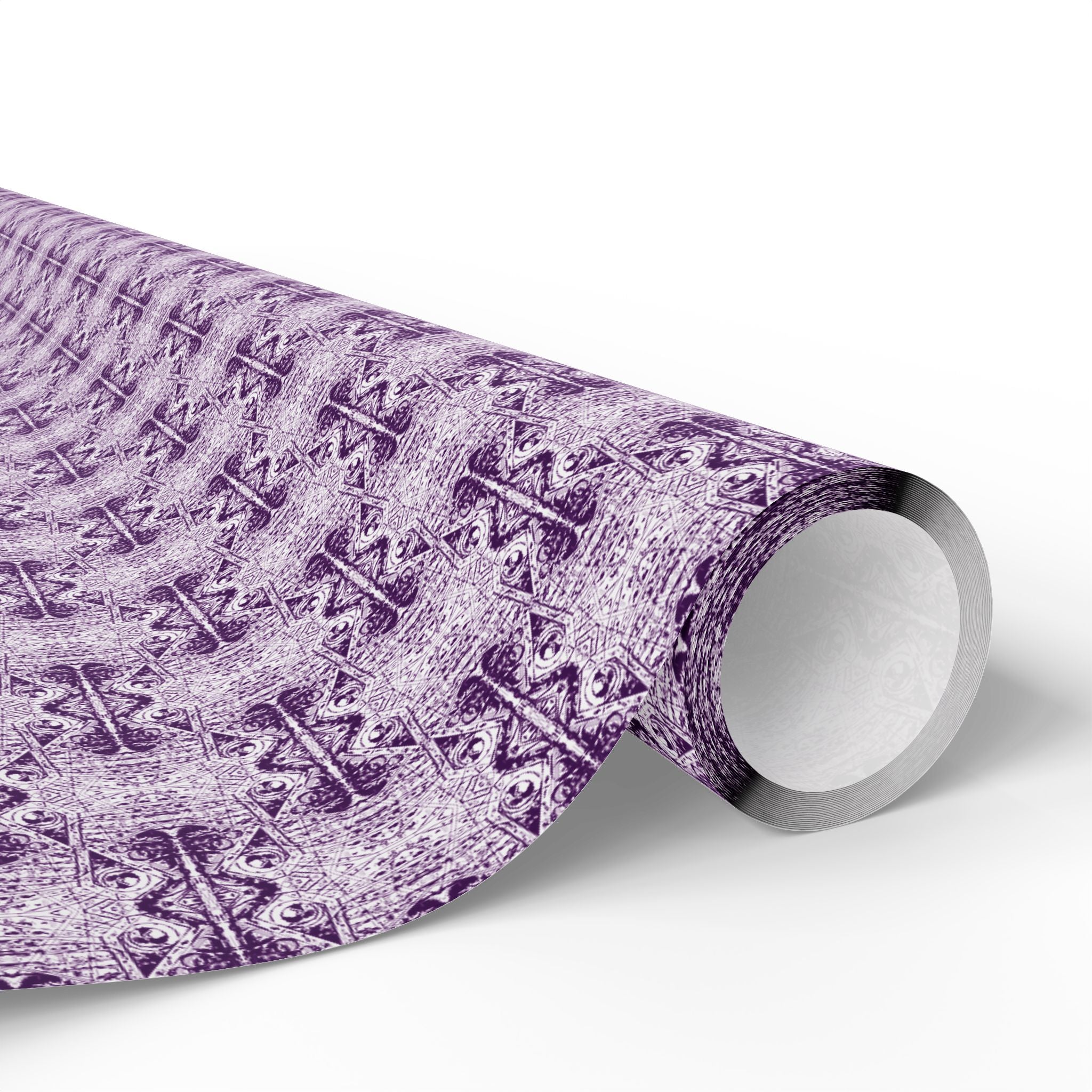 Love (Purple, White Background) Heavy Wrapping Paper