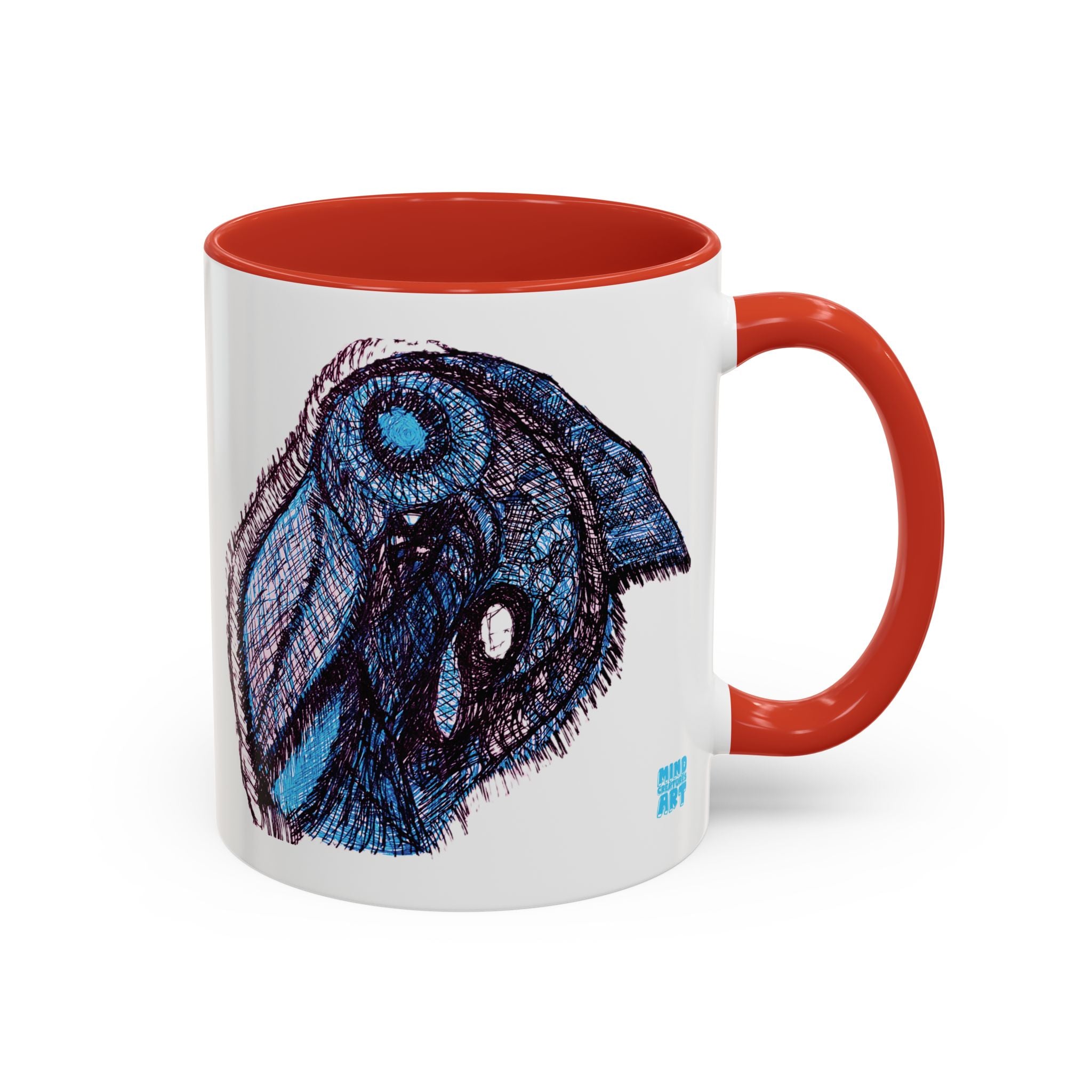 Who Are You? (Blue) Accent Coffee Mug (11oz, 15oz)