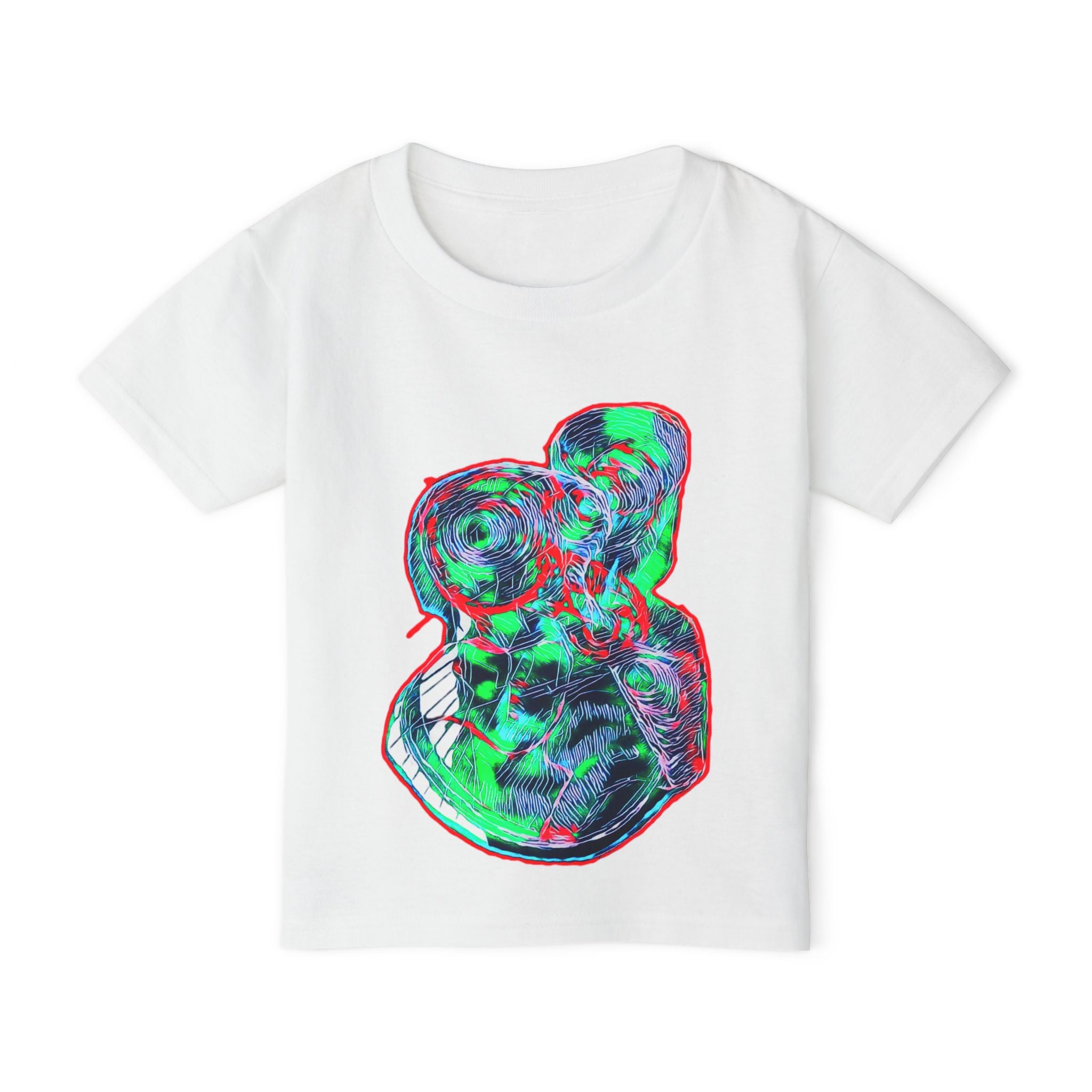 Curiosity (Green & Red) Heavy Cotton™ Toddler T-shirt