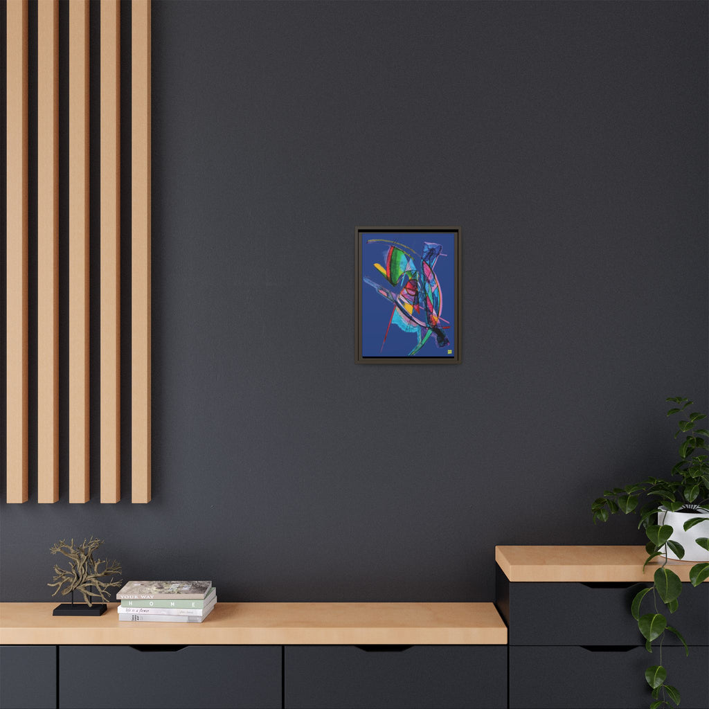 Watching (Dark Blue Background) Matte Canvas, Framed