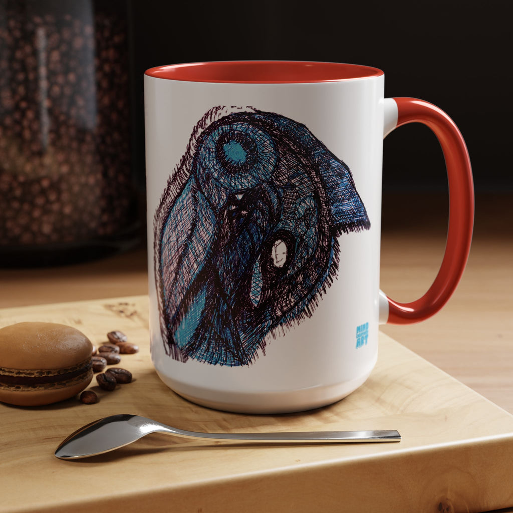 Who Are You? (Blue) Accent Coffee Mug (11oz, 15oz)