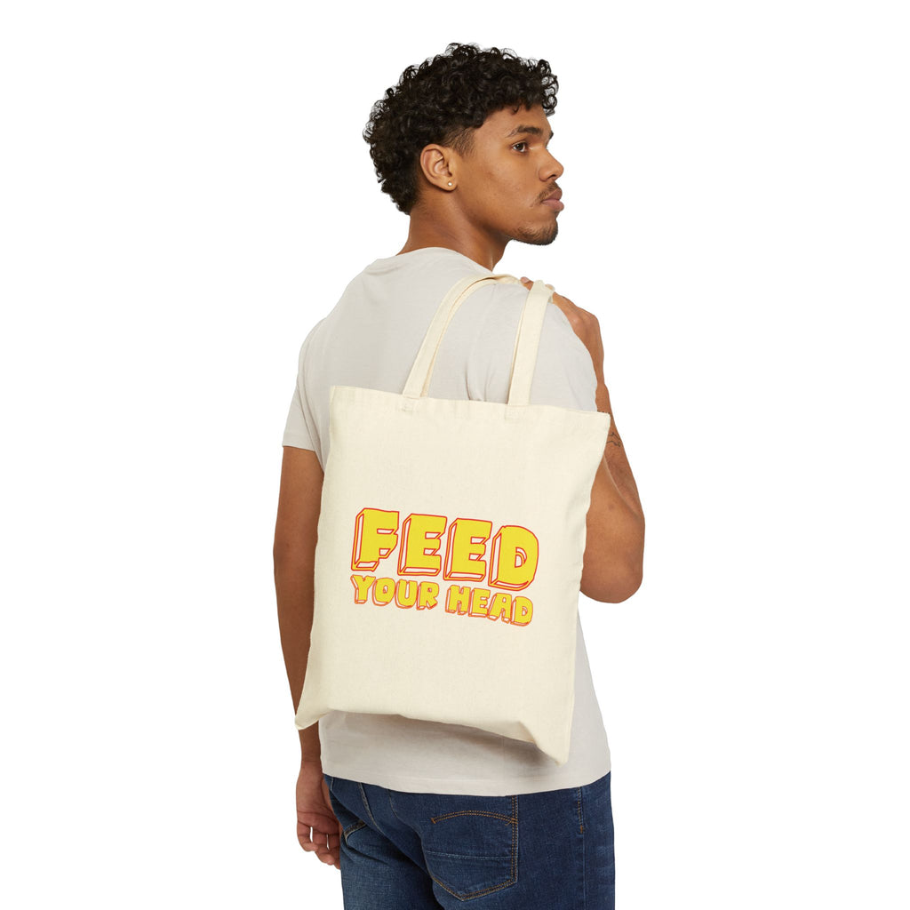 Exploration (Blur, Red & Yellow) Cotton Canvas Tote Bag