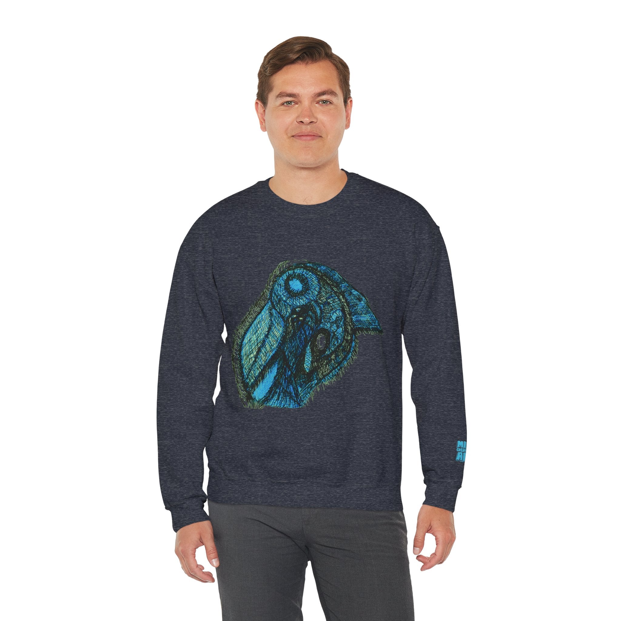 Who Are You? (Teal) Unisex Heavy Blend™ Crewneck Sweatshirt