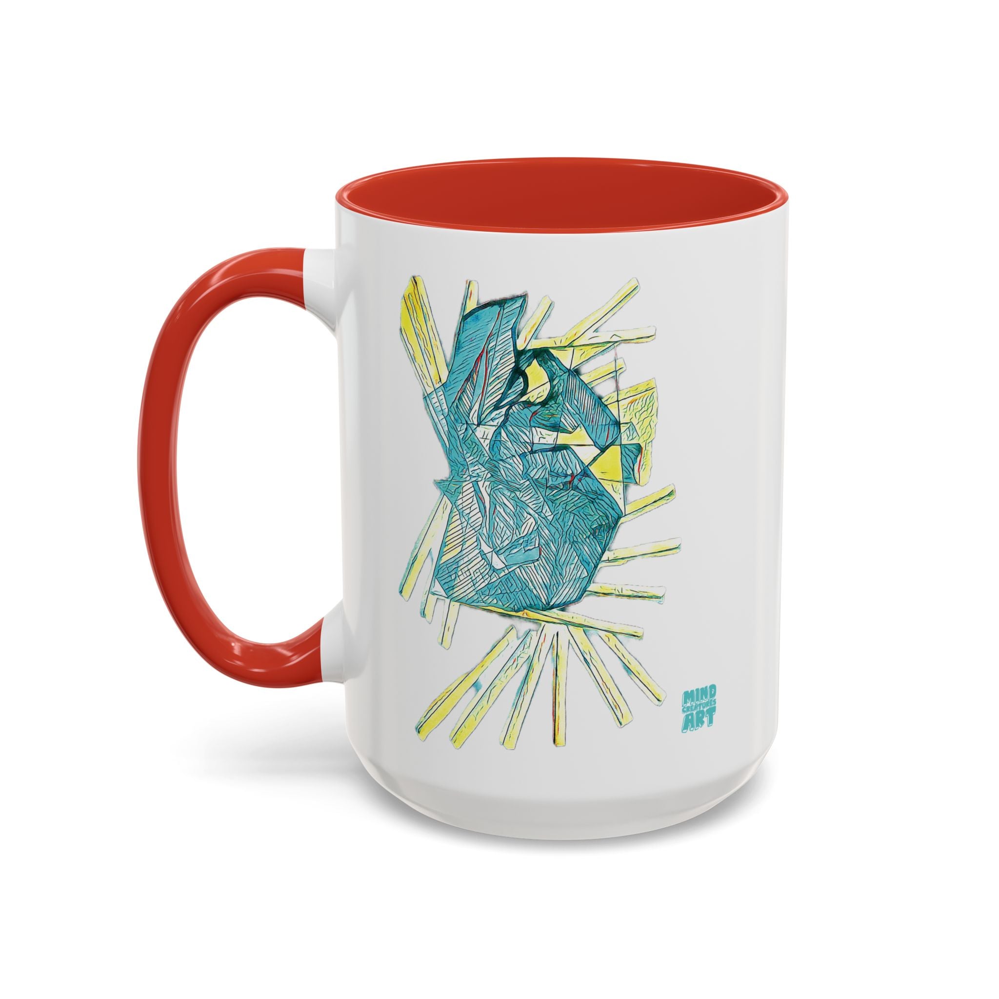 Lightspeed (Aqua) Accent Coffee Mug (11oz, 15oz)