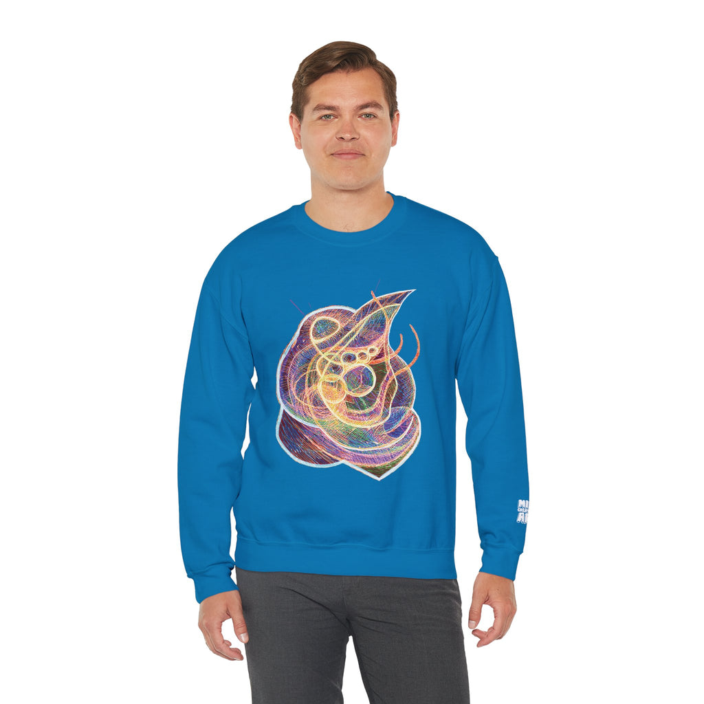 Renewal (Electric Yellow & Purple) Unisex Heavy Blend™ Crewneck Sweatshirt