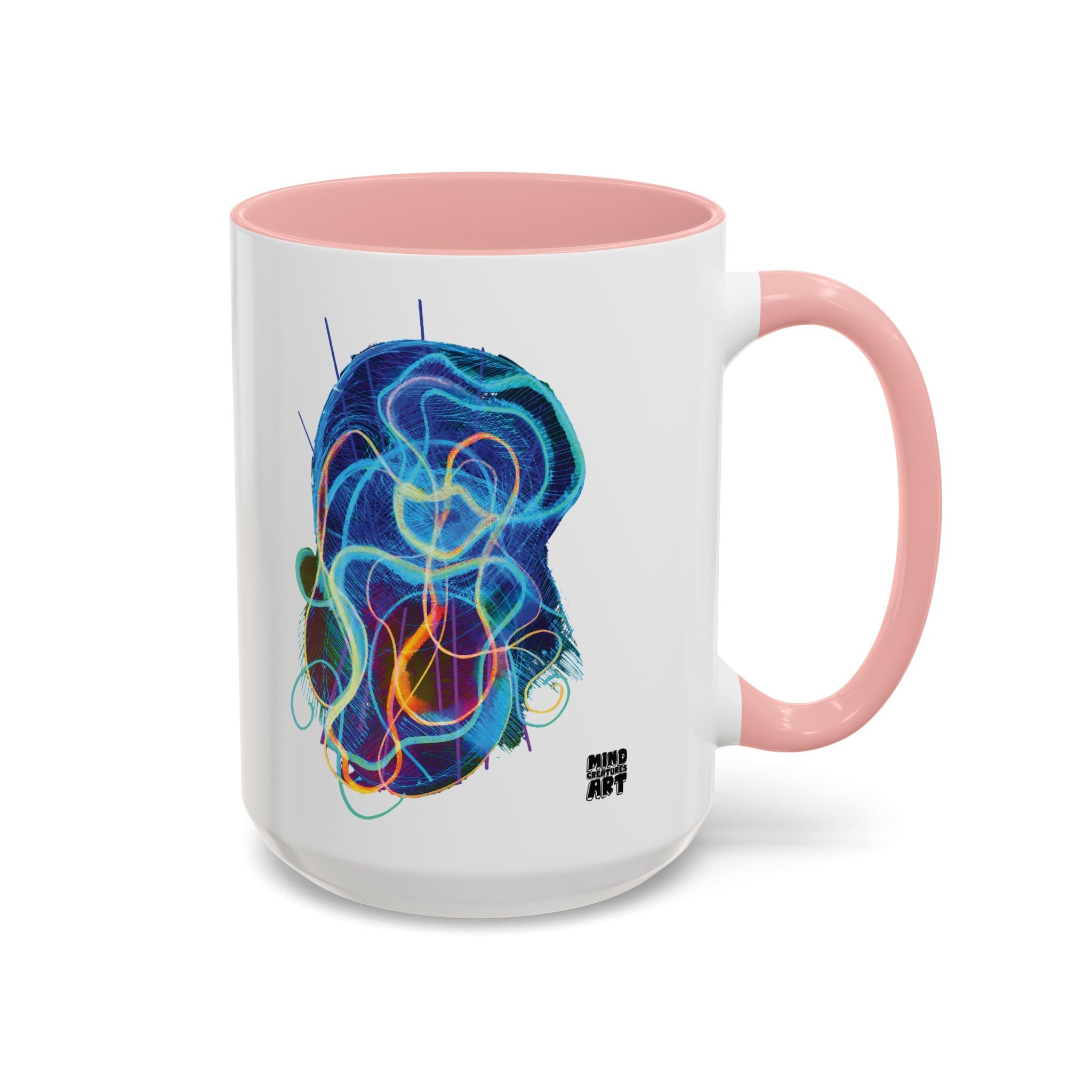 Davy Jones (Electric Blue) Accent Coffee Mug (11oz, 15oz)