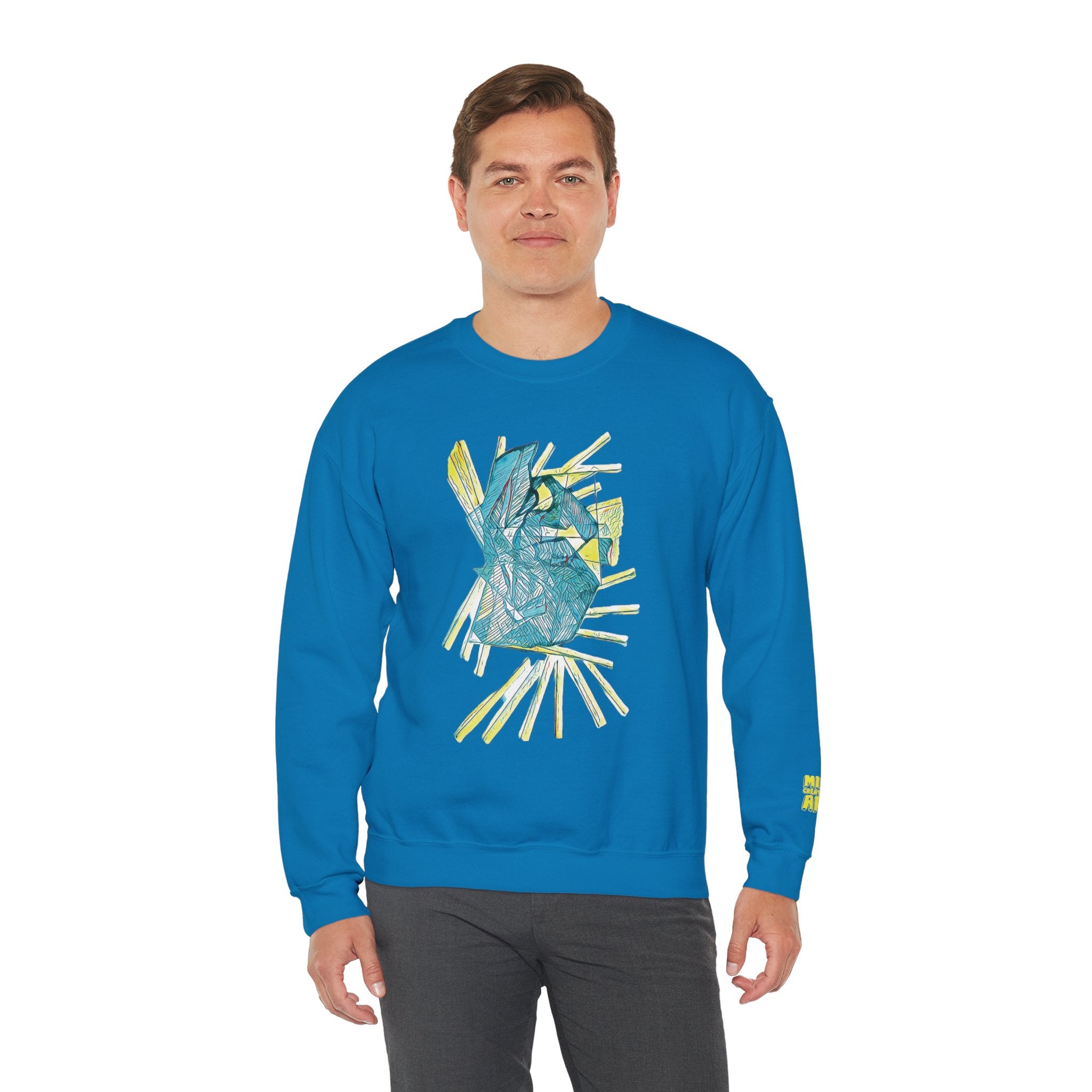 Lightspeed (Aqua) Unisex Heavy Blend™ Crewneck Sweatshirt
