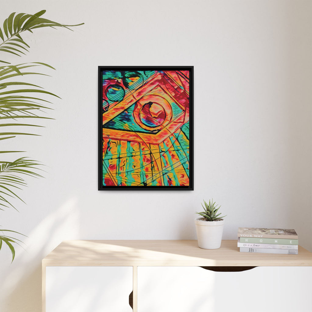 Love (Bright) Matte Canvas, Framed