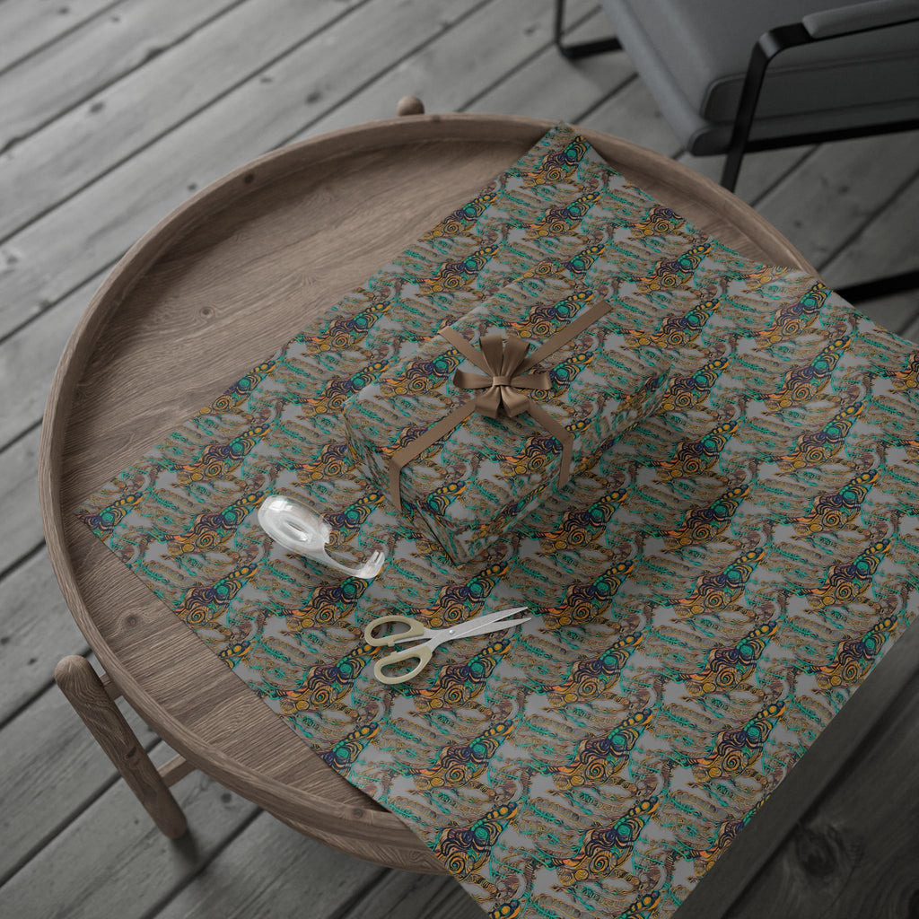 Vessel (Gray Background) Heavy Wrapping Paper
