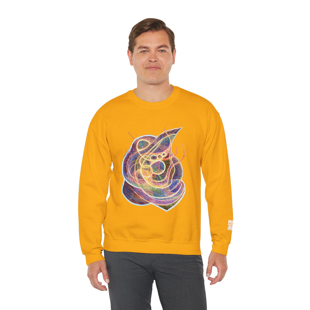 Renewal (Electric Yellow & Purple) Unisex Heavy Blend™ Crewneck Sweatshirt