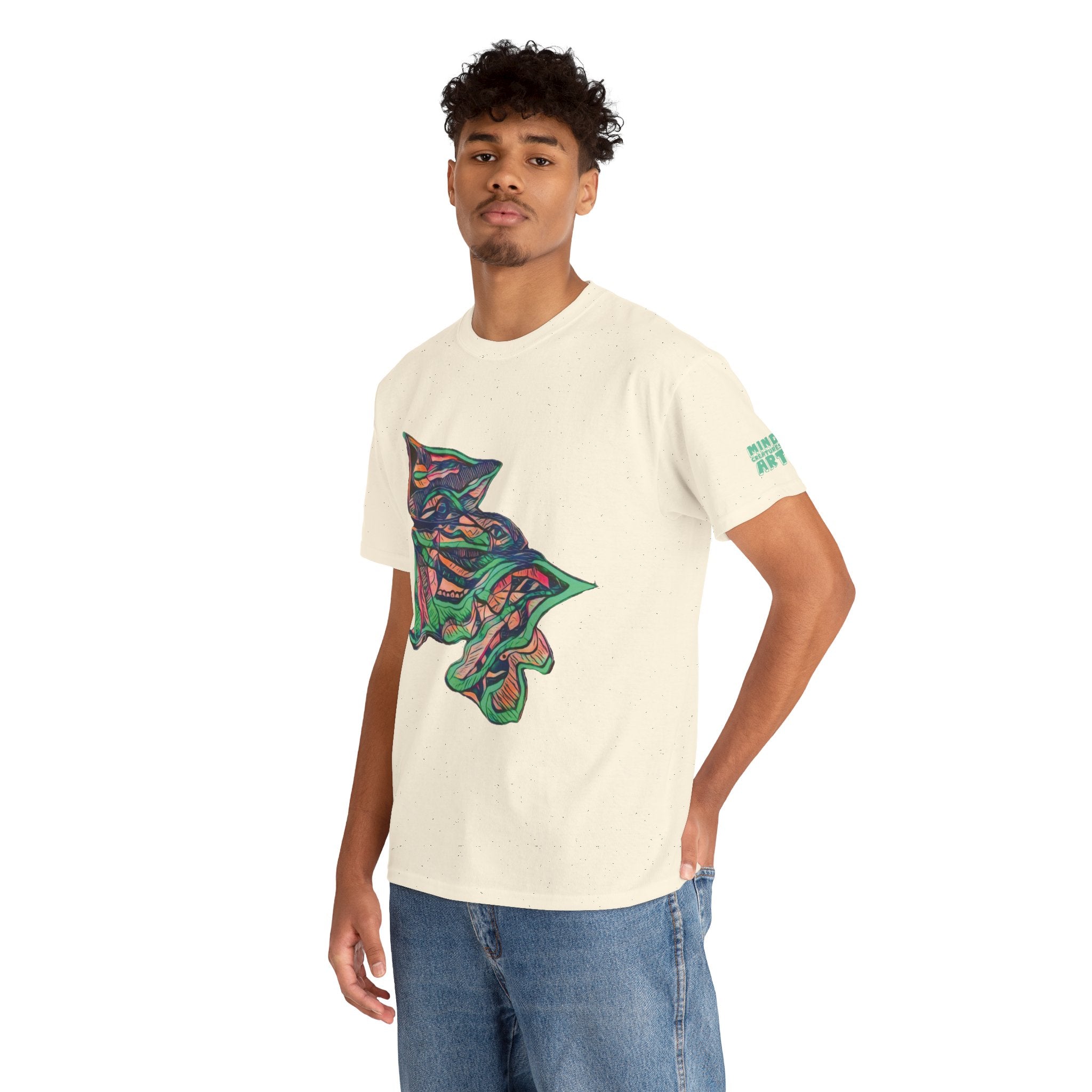 Cheshire (Pink & Seafoam) Unisex Heavy Cotton Tee