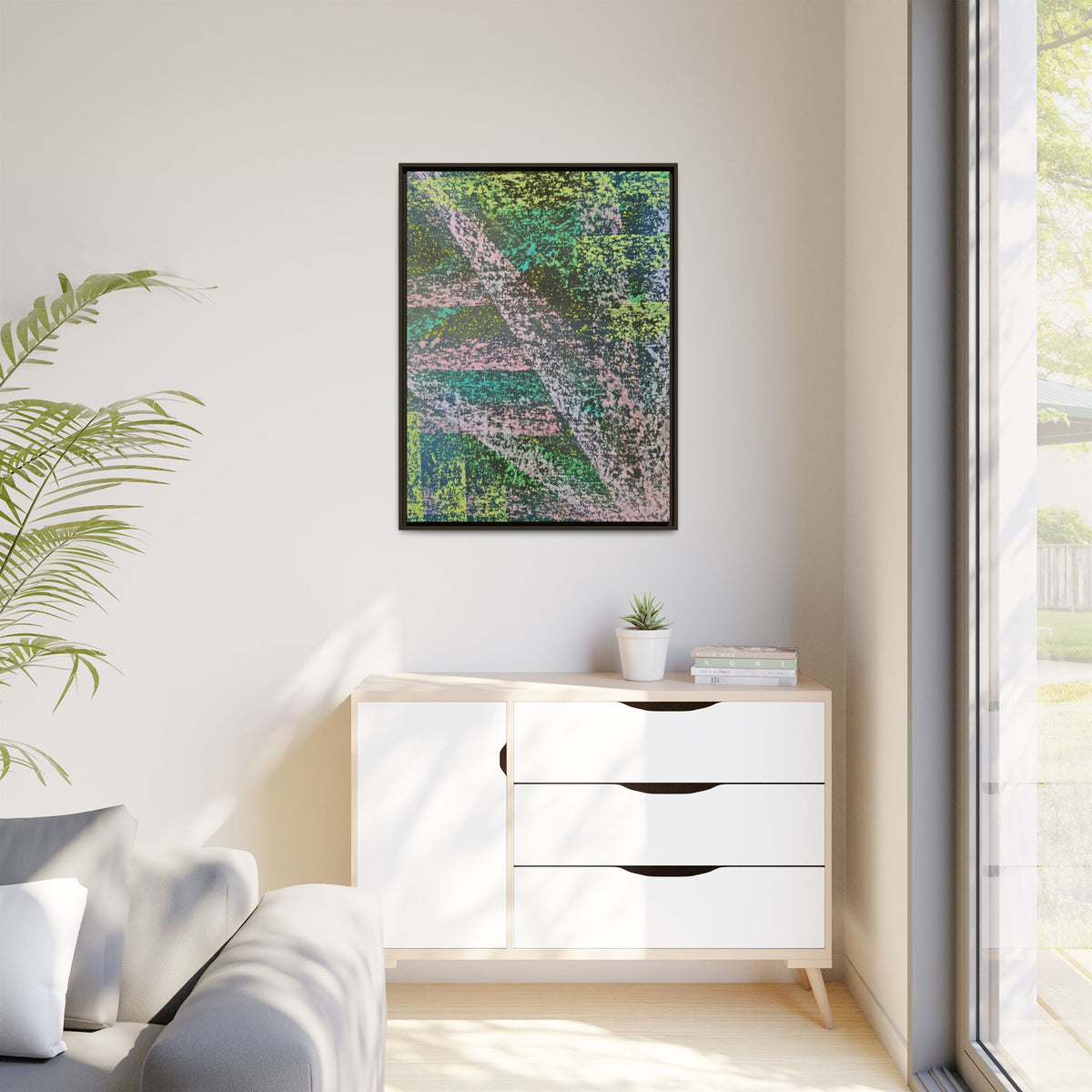 Stream Matte Canvas, Framed