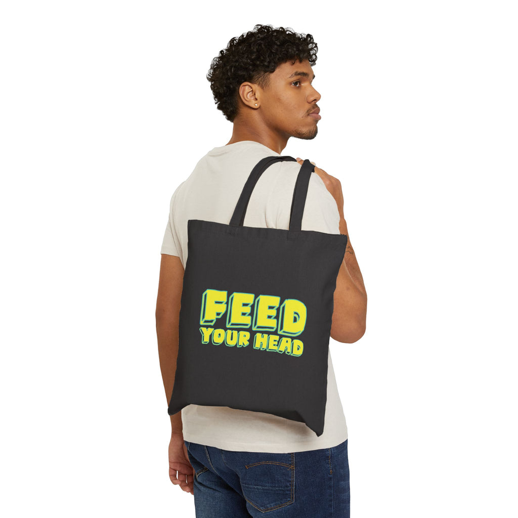 Exploration (Blur, Blue & Yellow) Cotton Canvas Tote Bag