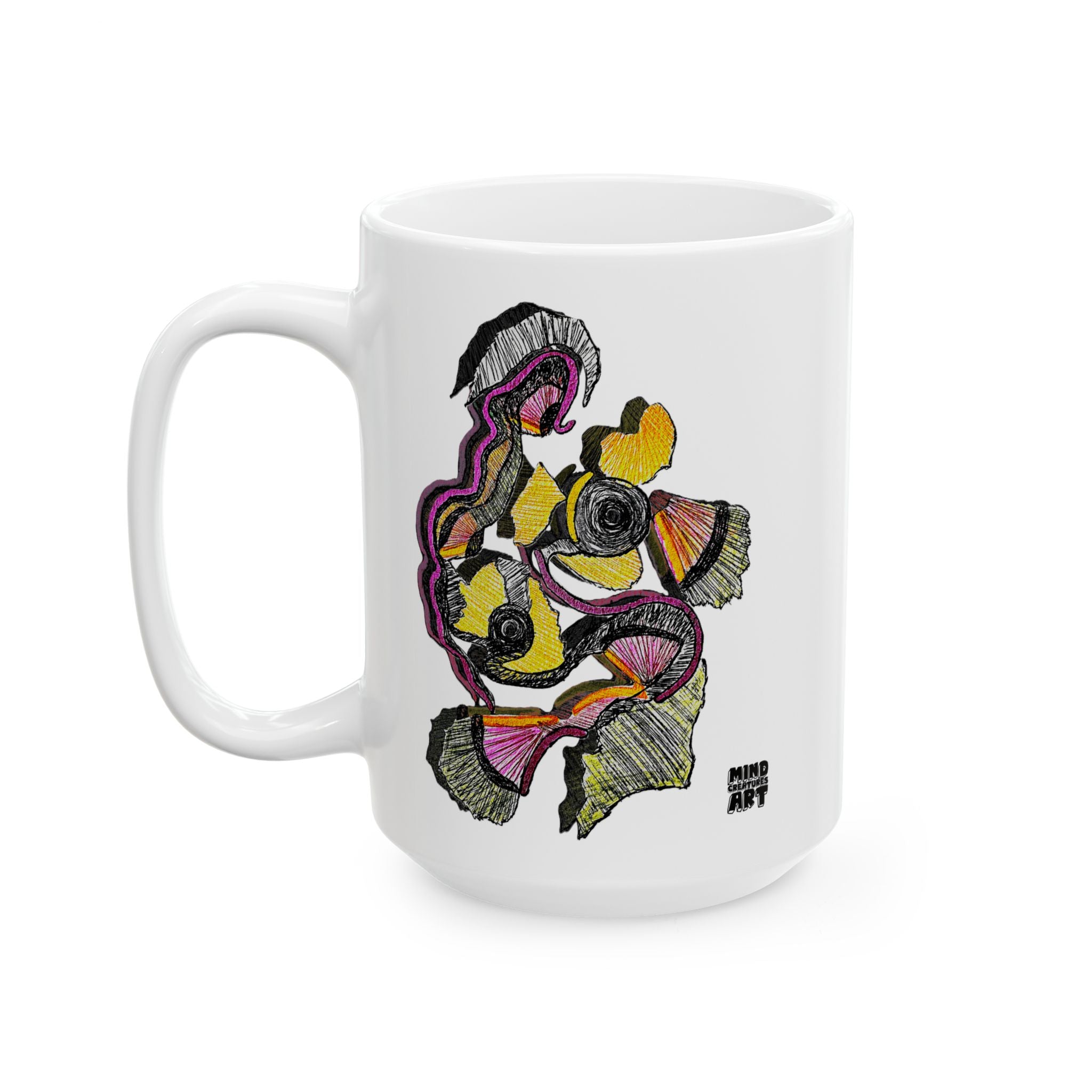 Crimson Teacher White Ceramic Mug, (11oz, 15oz)