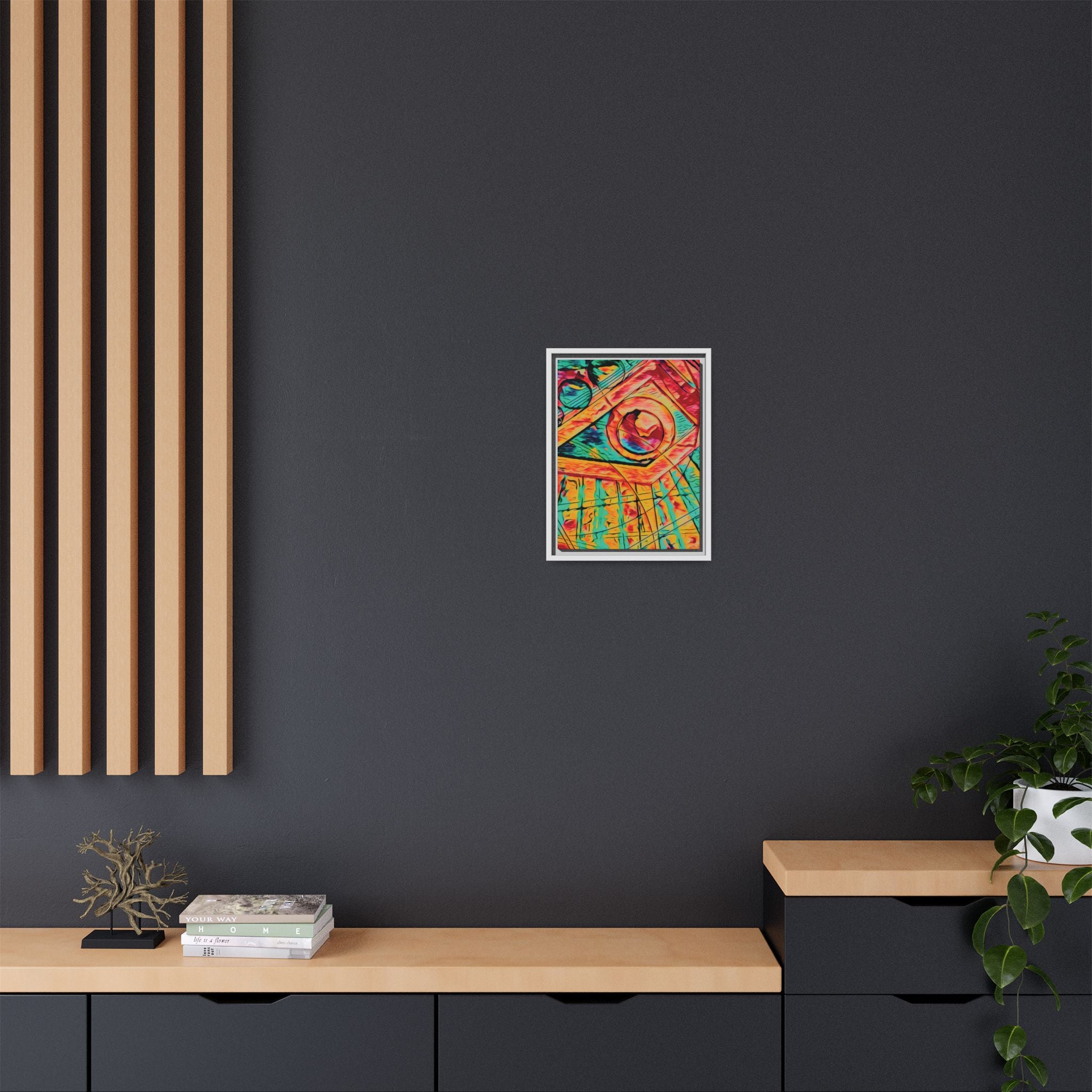 Love (Bright) Matte Canvas, Framed
