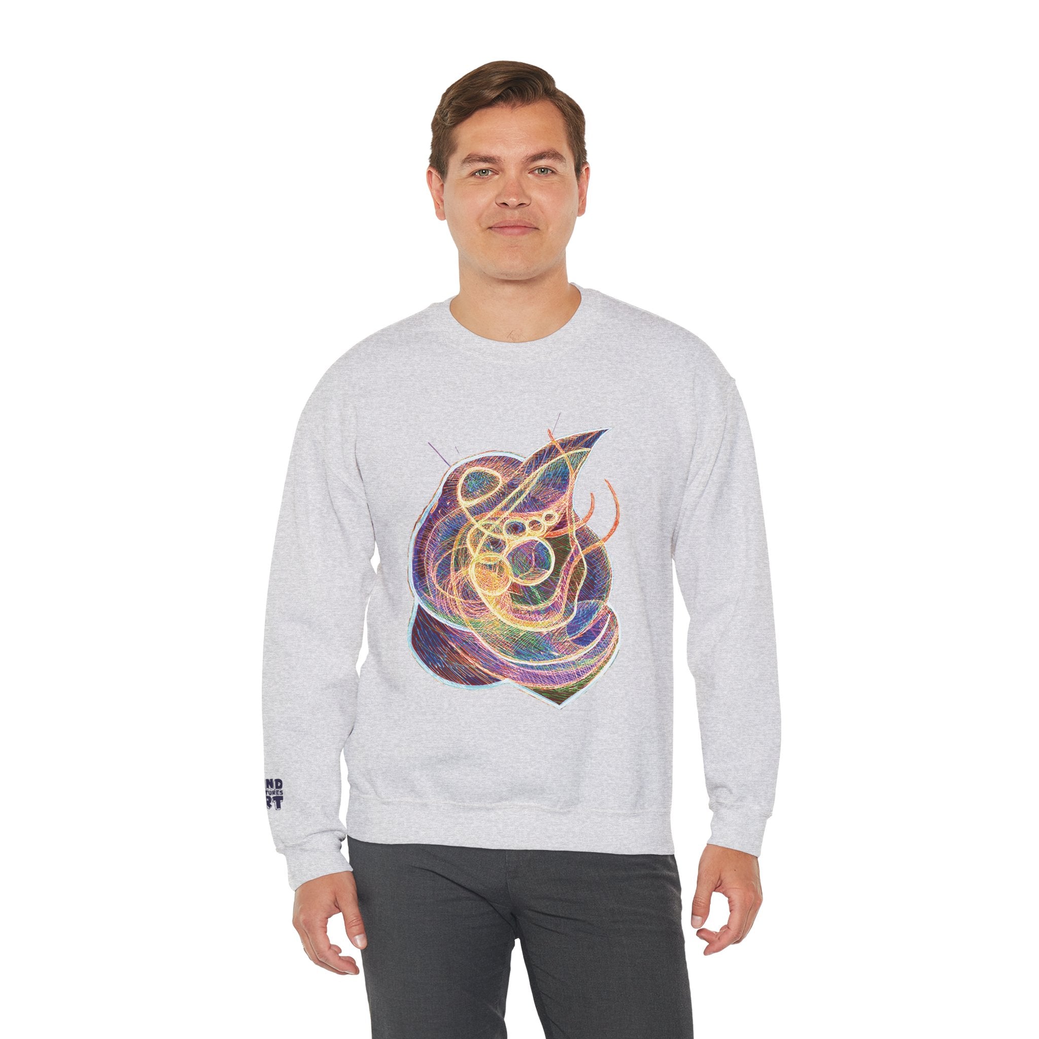 Renewal (Electric Yellow & Purple) Unisex Heavy Blend™ Crewneck Sweatshirt