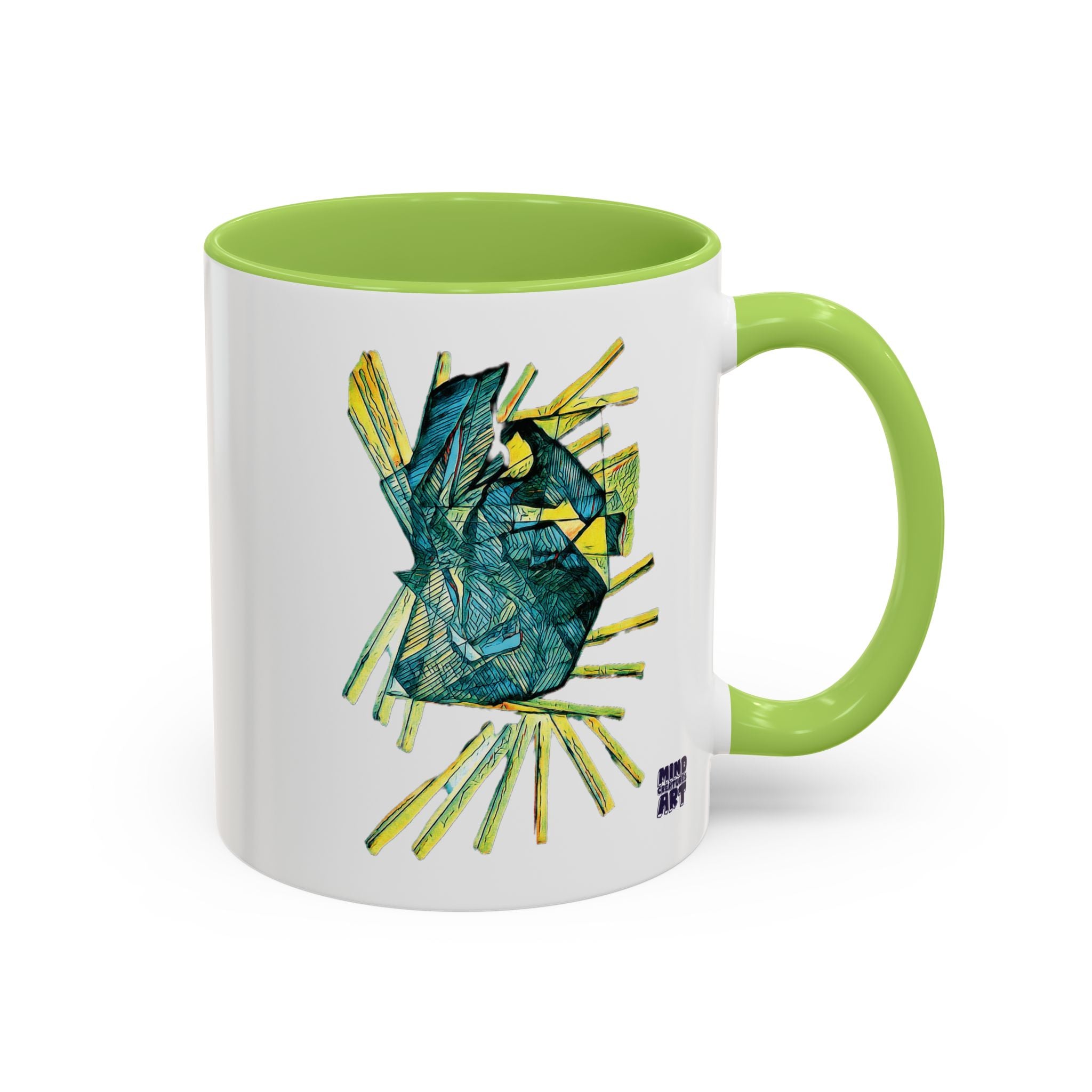 Lightspeed (Teal) Accent Coffee Mug (11oz, 15oz)