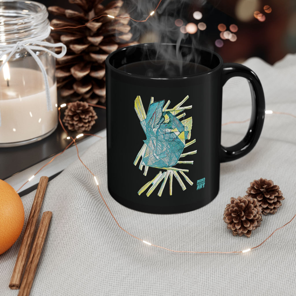 Lightspeed (Aqua) Black Ceramic Mug (11oz, 15oz)