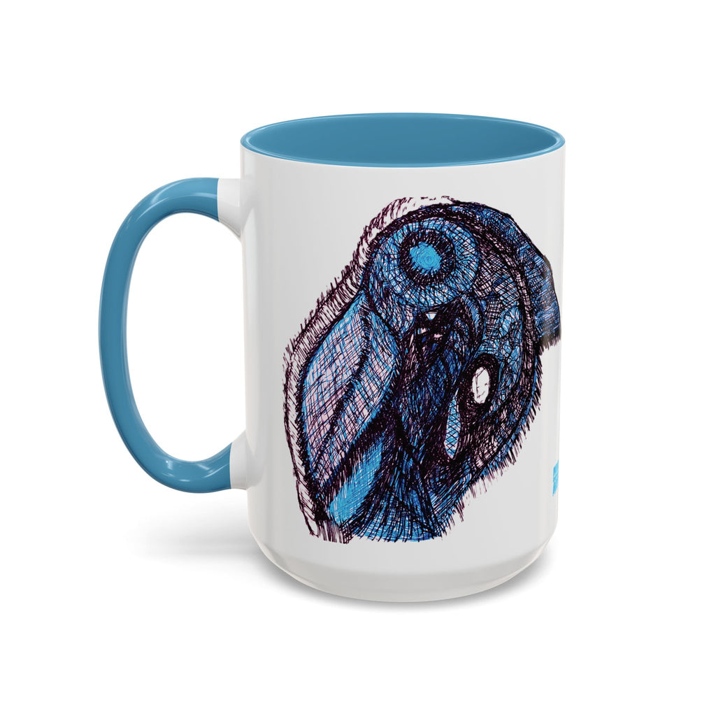 Who Are You? (Blue) Accent Coffee Mug (11oz, 15oz)