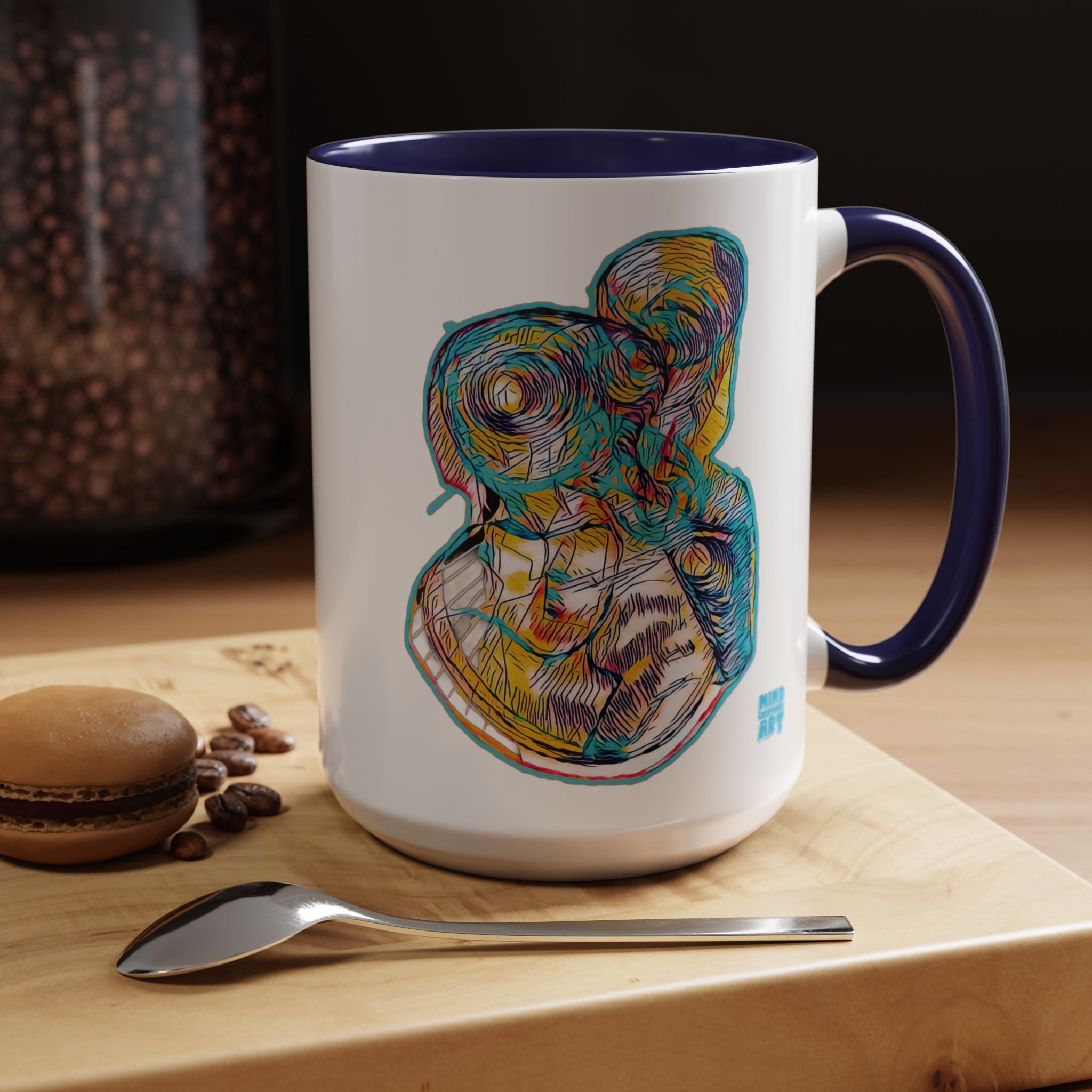 Curiosity (Teal) Accent Coffee Mug (11oz, 15oz)
