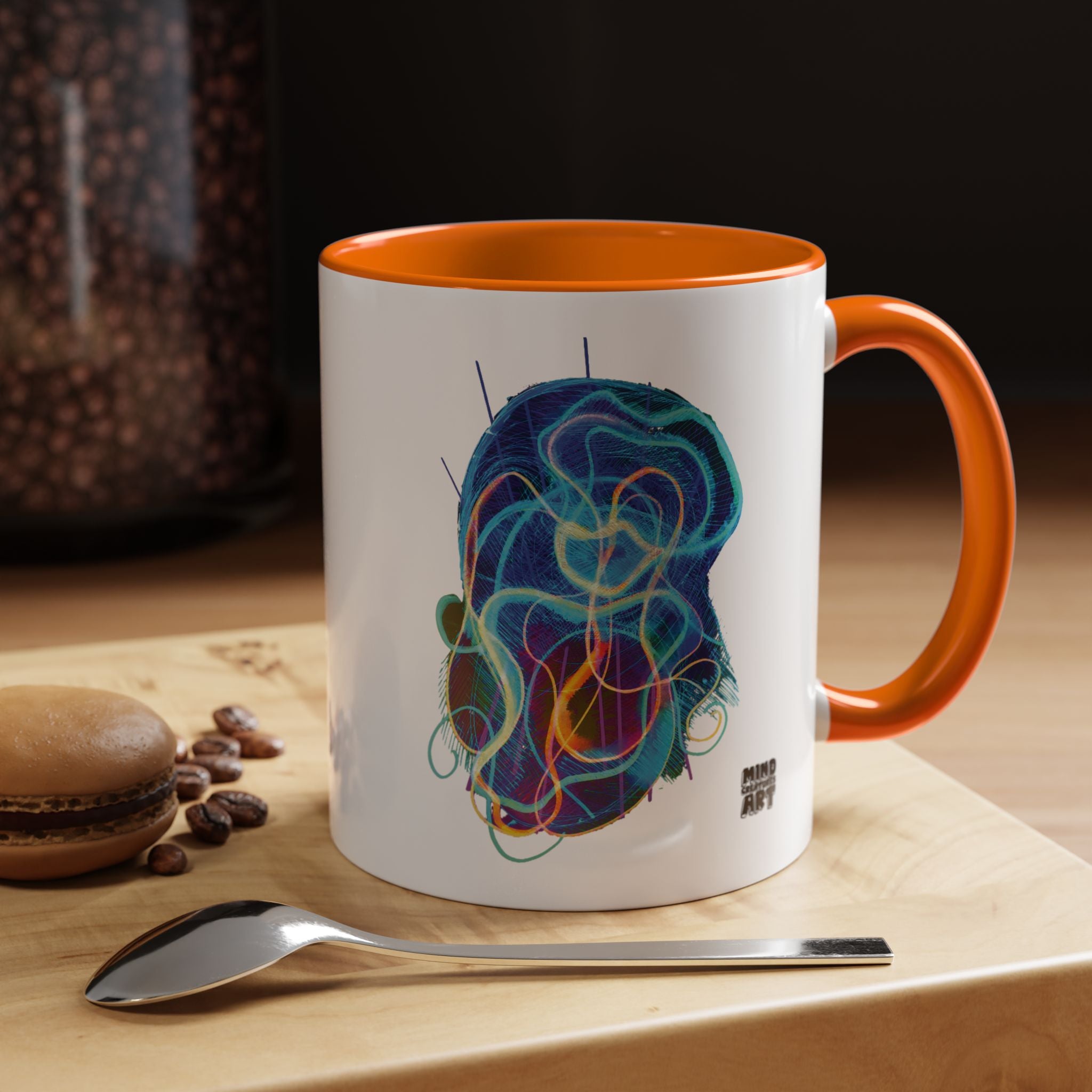Davy Jones (Electric Blue) Accent Coffee Mug (11oz, 15oz)