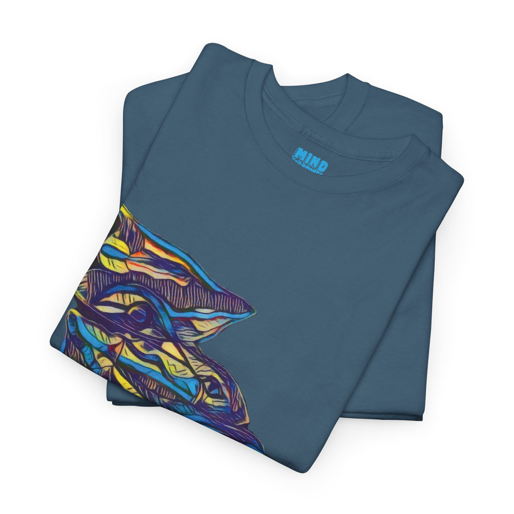 Cheshire (Blue & Yellow) Unisex Heavy Cotton Tee