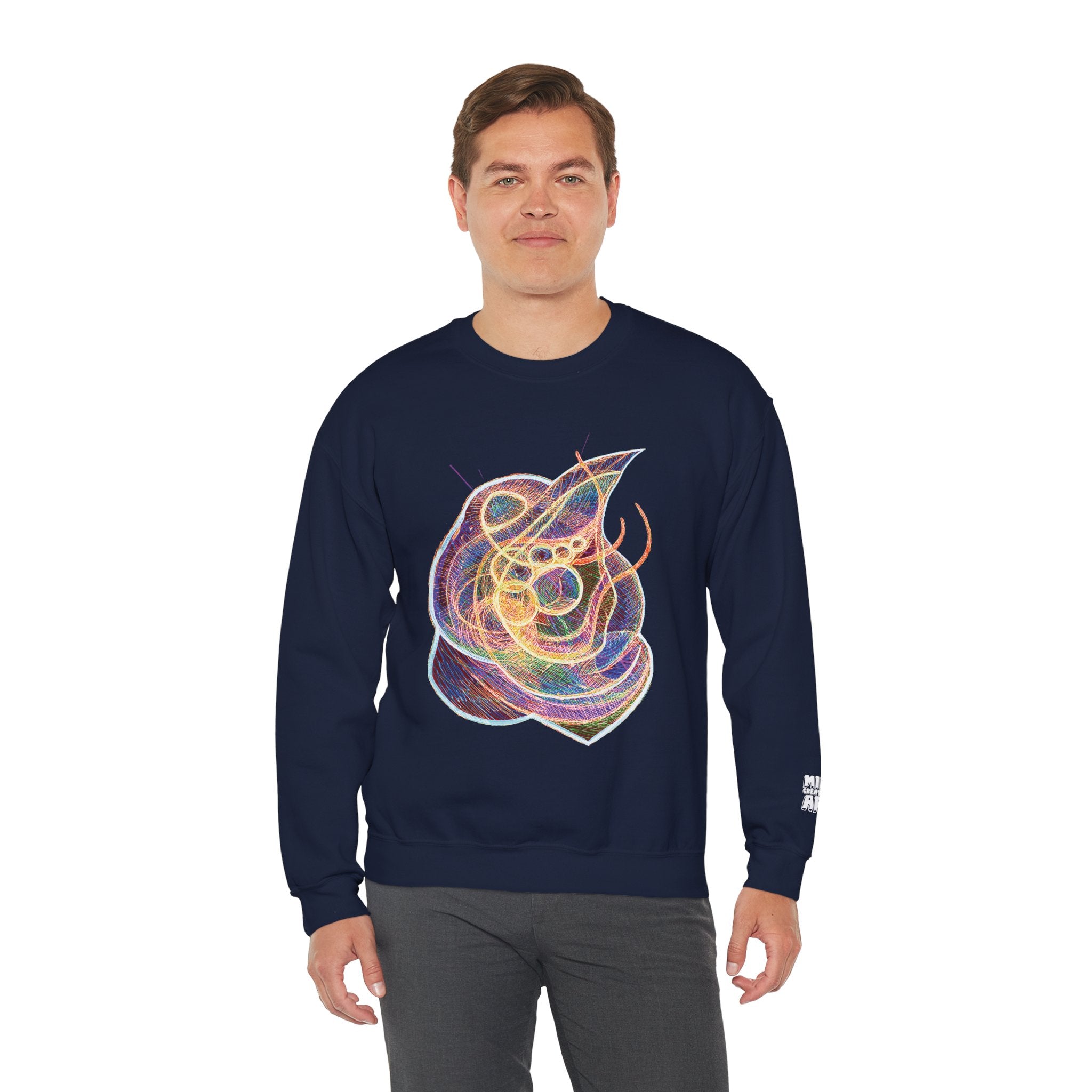 Renewal (Electric Yellow & Purple) Unisex Heavy Blend™ Crewneck Sweatshirt