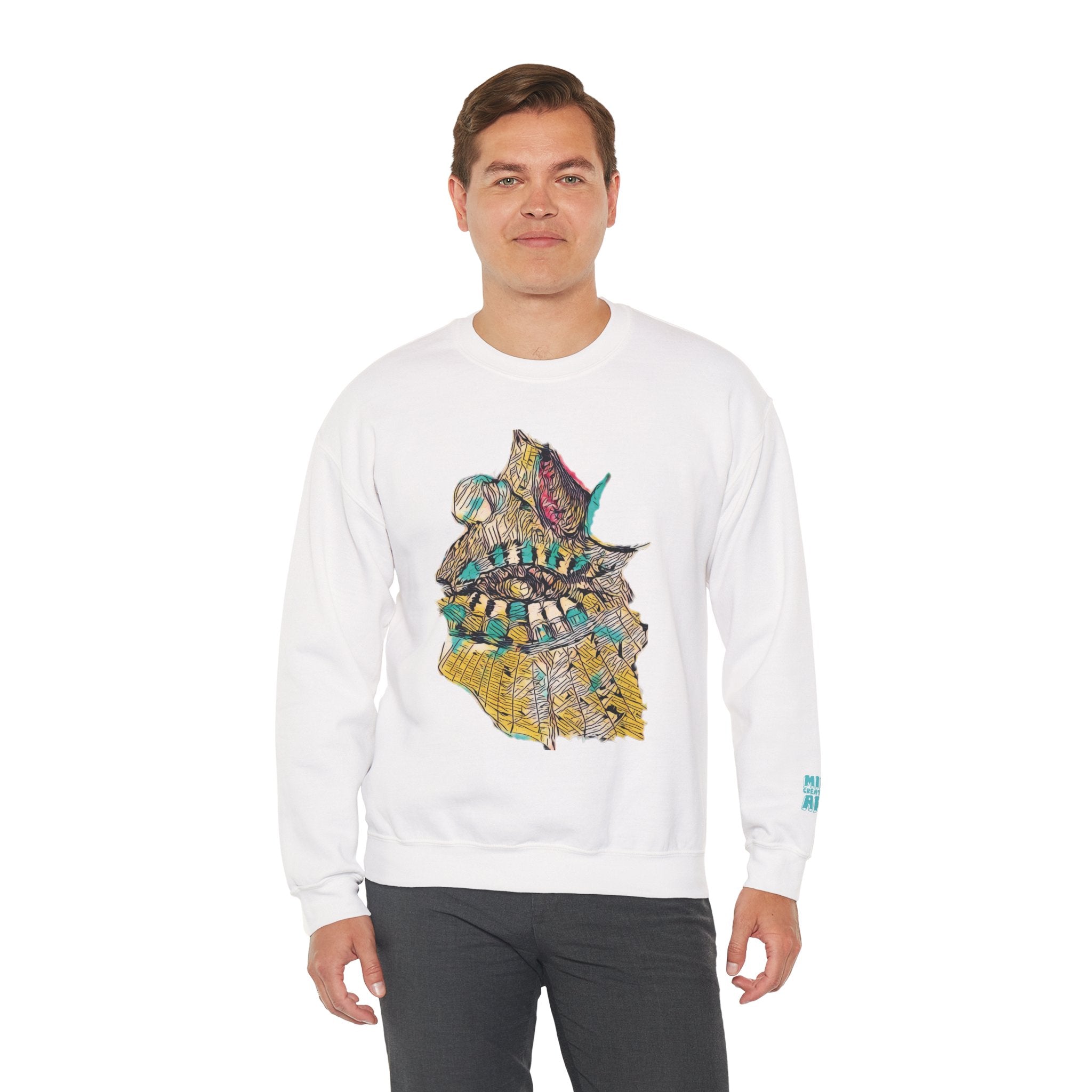 Hypnagogic (Gold) Unisex Heavy Blend™ Crewneck Sweatshirt