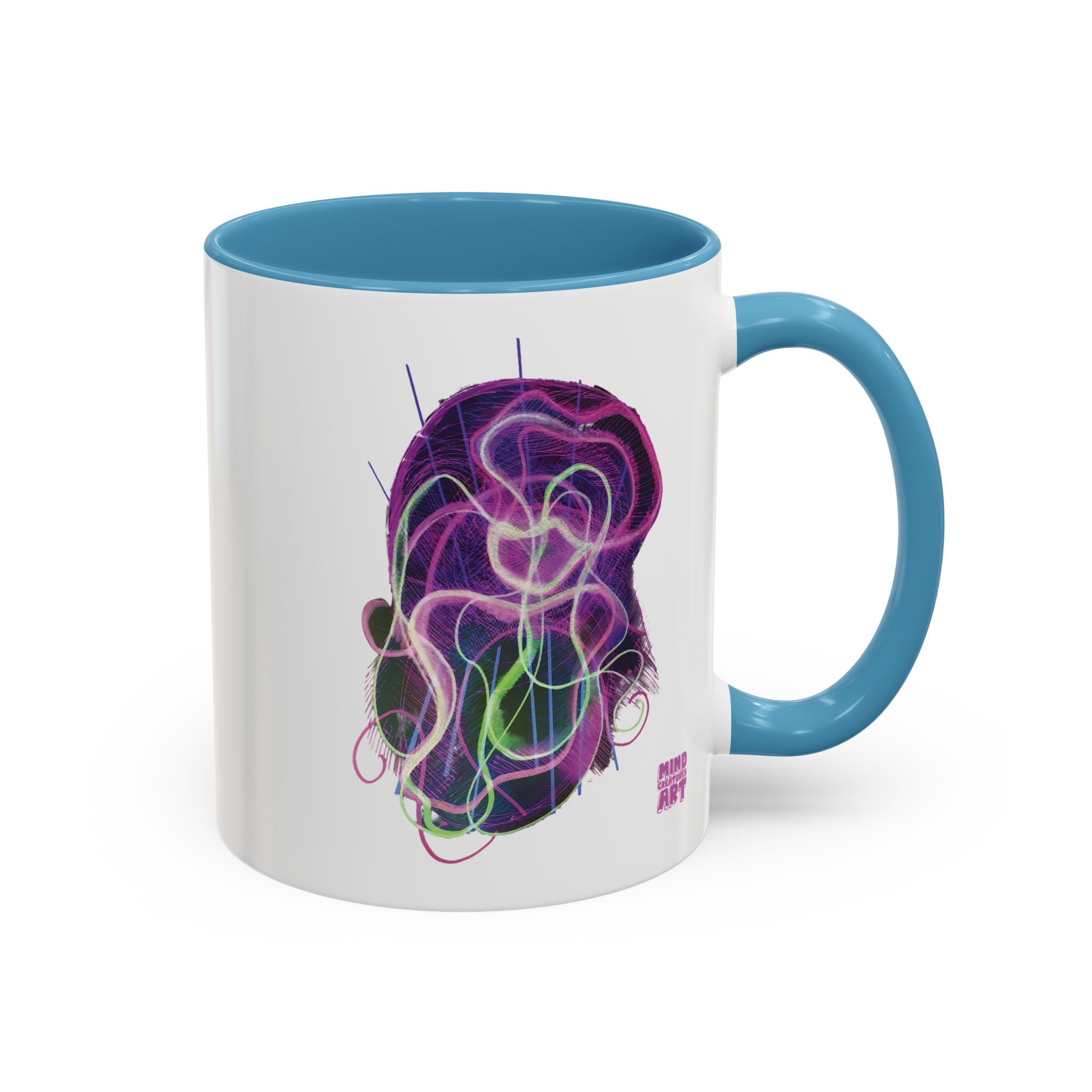 Davy Jones (Electric Purple) Accent Coffee Mug (11oz, 15oz)