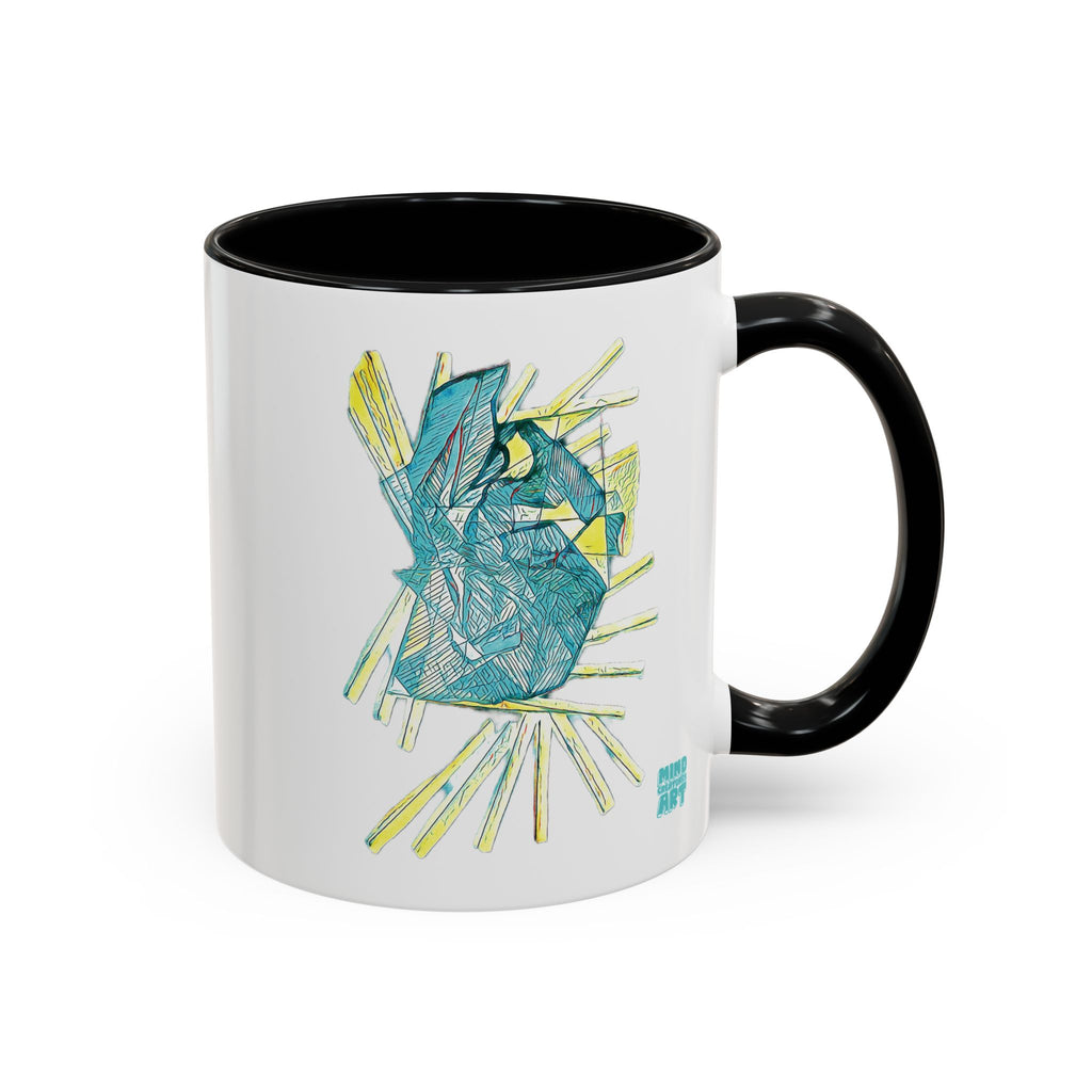 Lightspeed (Aqua) Accent Coffee Mug (11oz, 15oz)