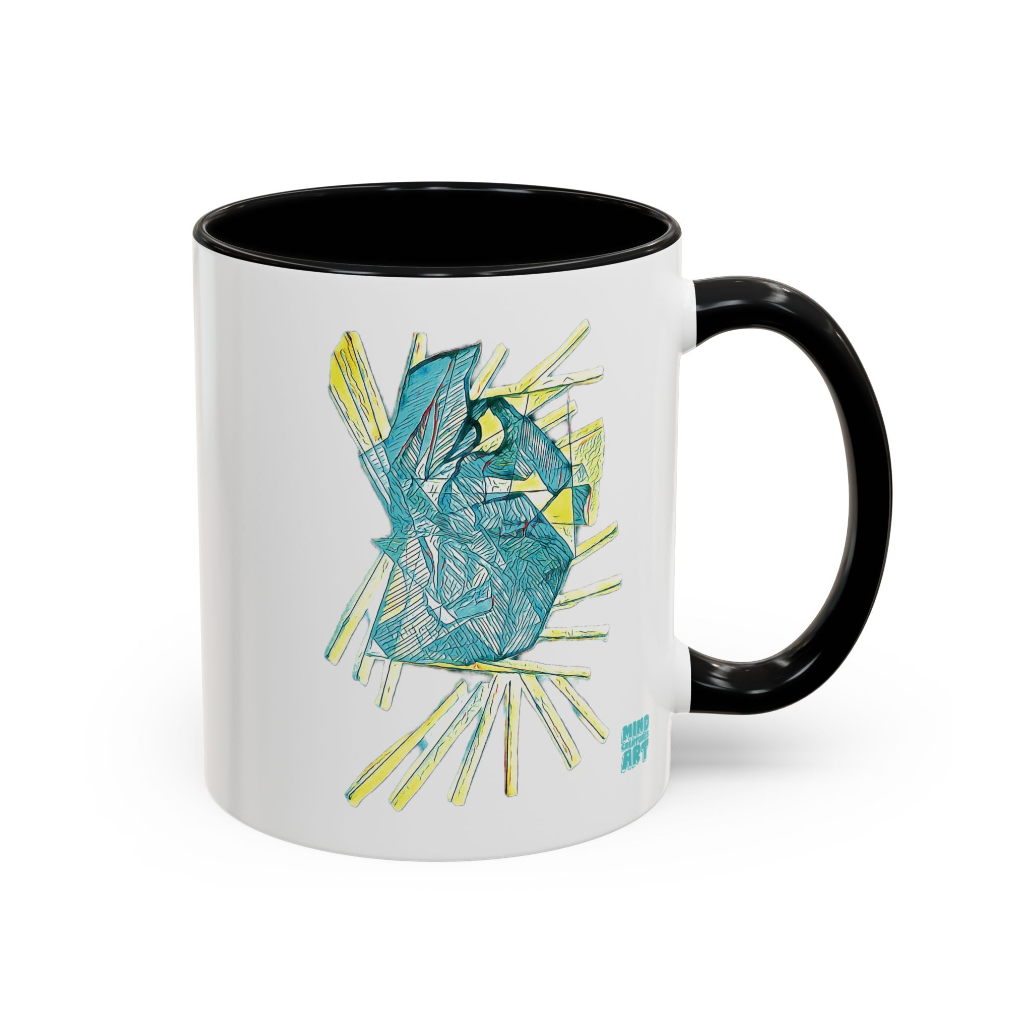 Lightspeed (Aqua) Accent Coffee Mug (11oz, 15oz)
