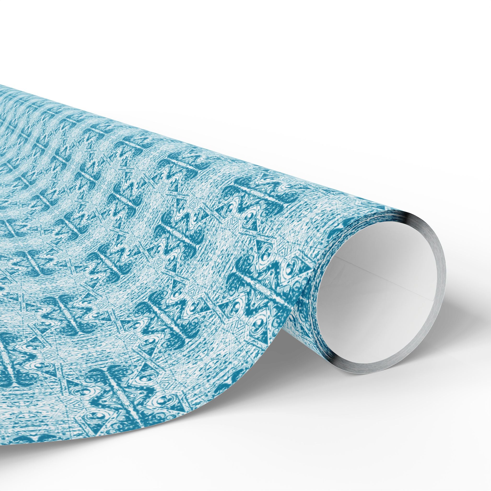 Love (Blue, White Background) Heavy Wrapping Paper
