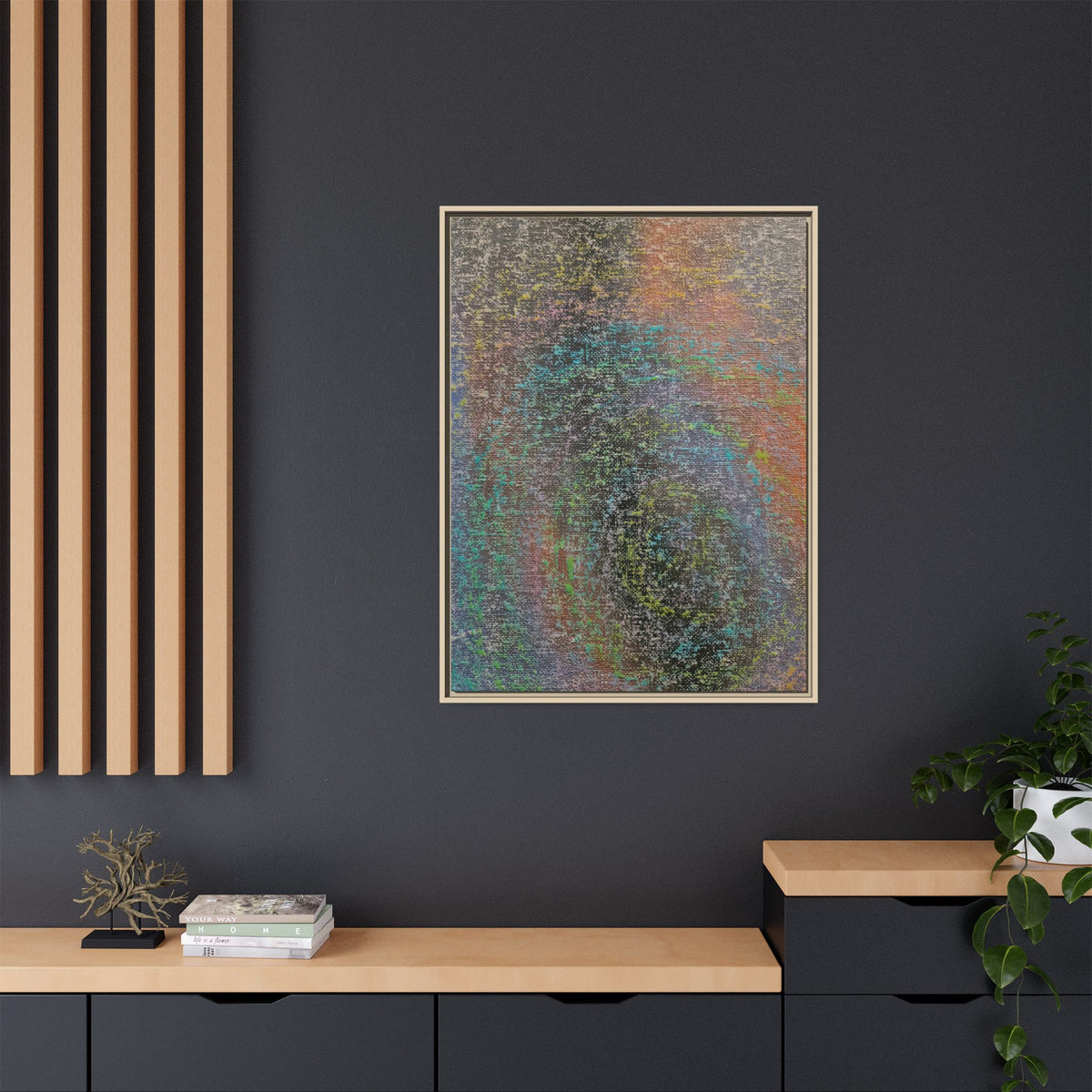 Iridescent Matte Canvas, Framed