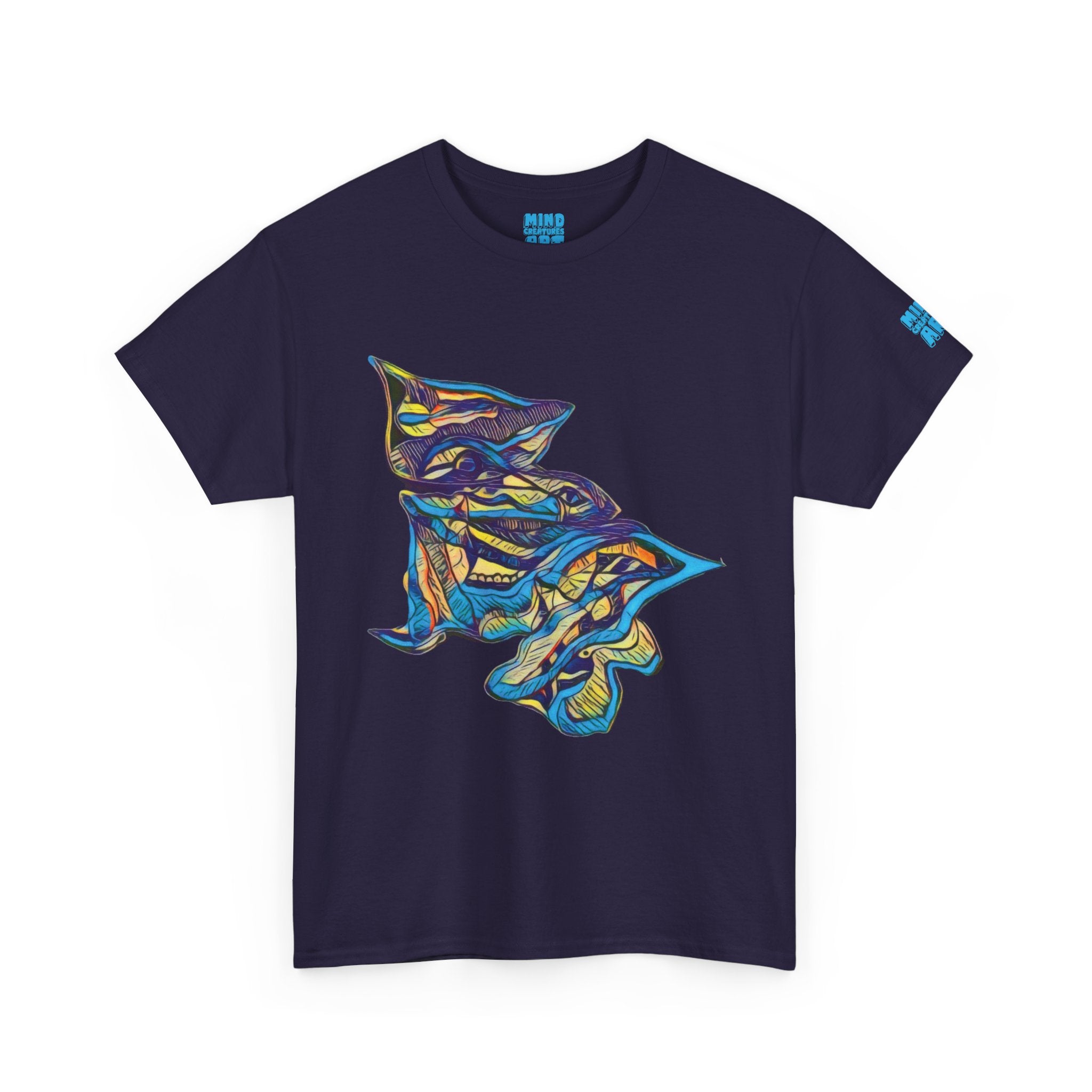 Cheshire (Blue & Yellow) Unisex Heavy Cotton Tee