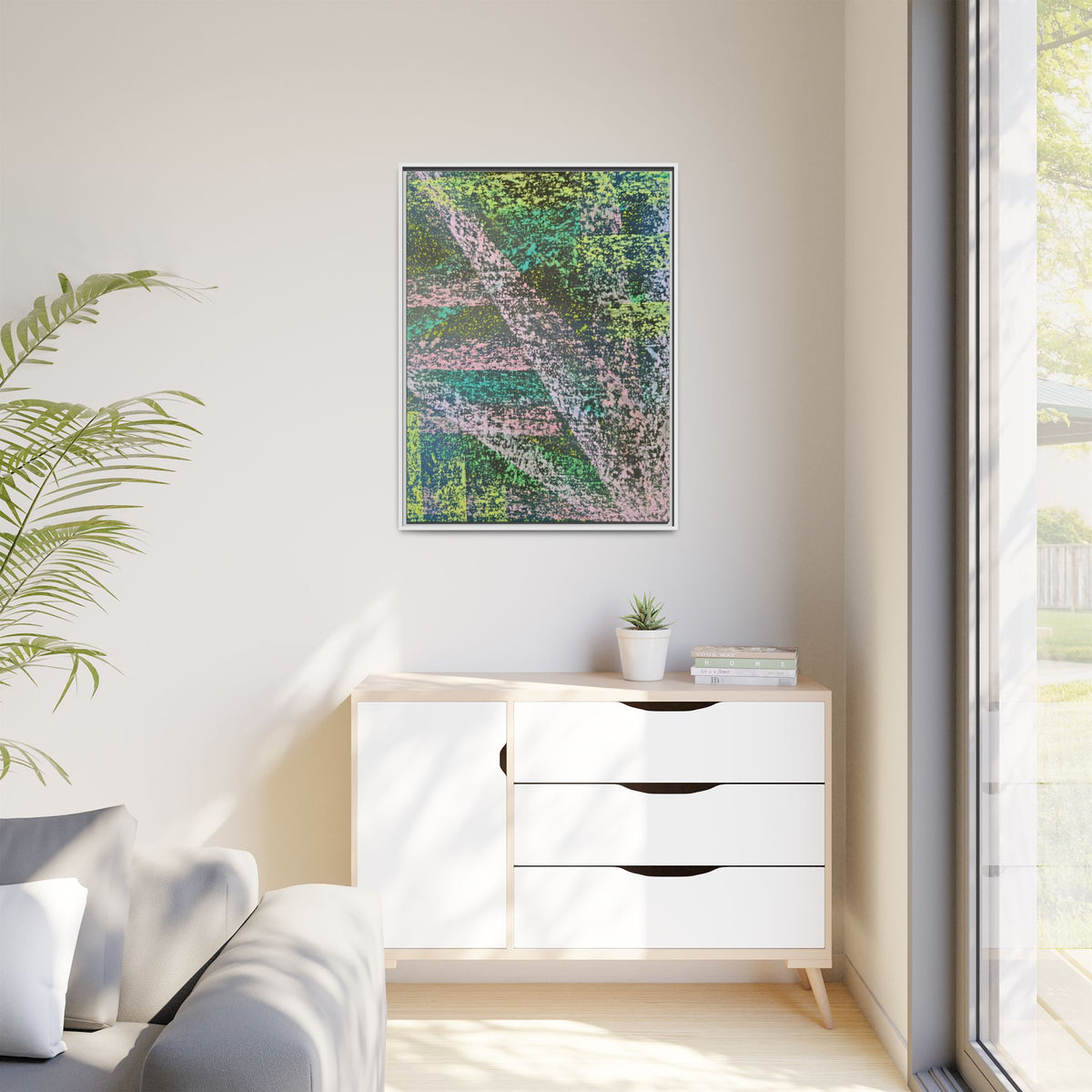 Stream Matte Canvas, Framed