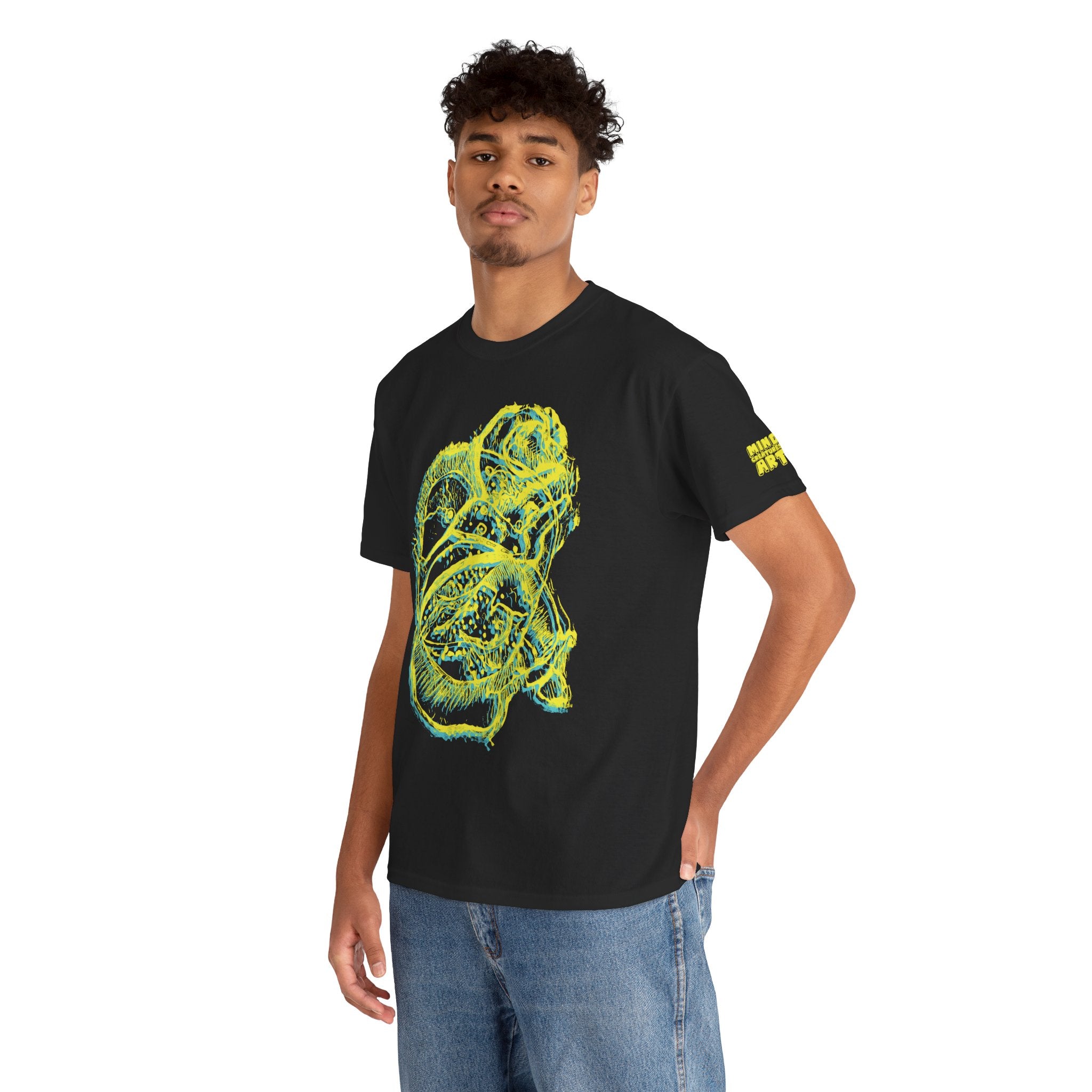 Exploration (Blur, Yellow & Blue) Unisex Heavy Cotton Tee