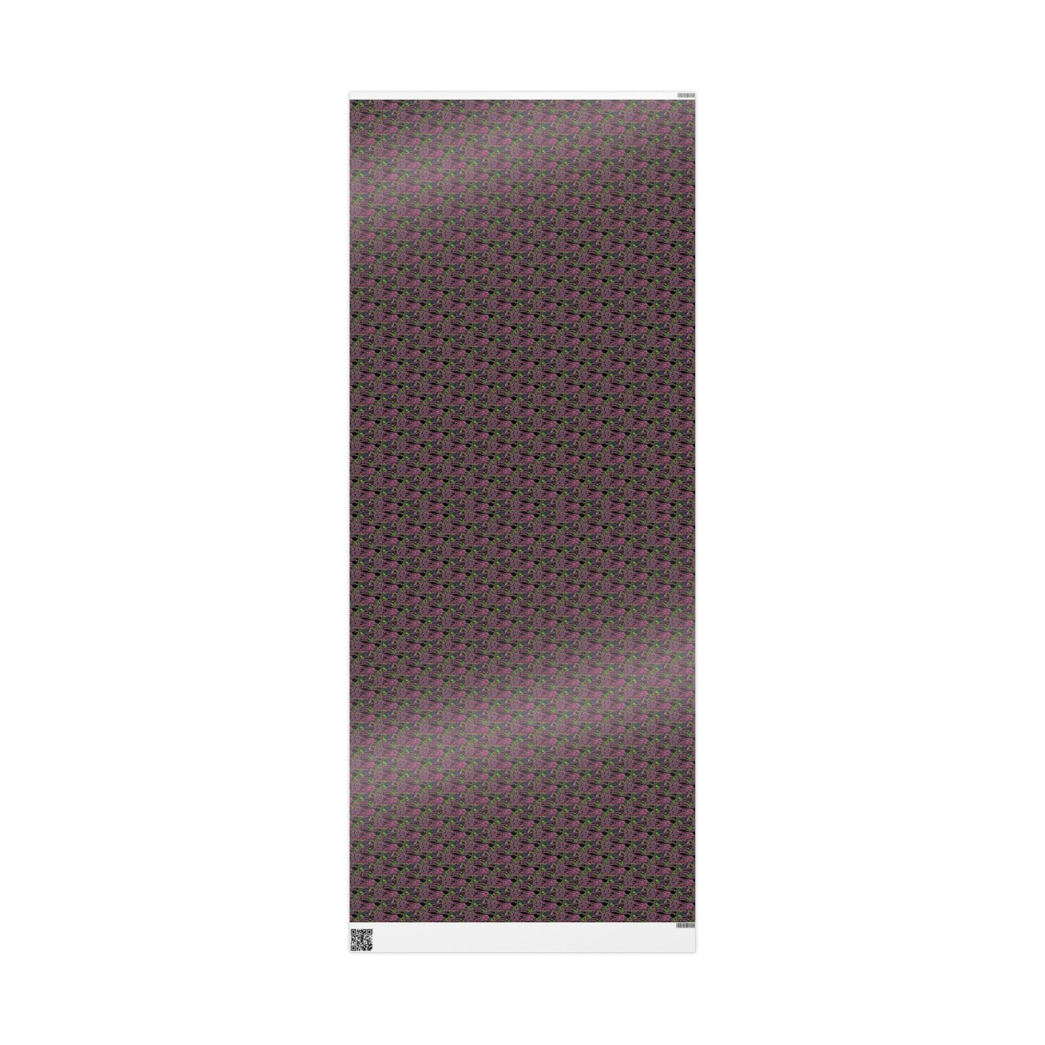 Vessel (Neon, Black Background) Heavy Wrapping Paper