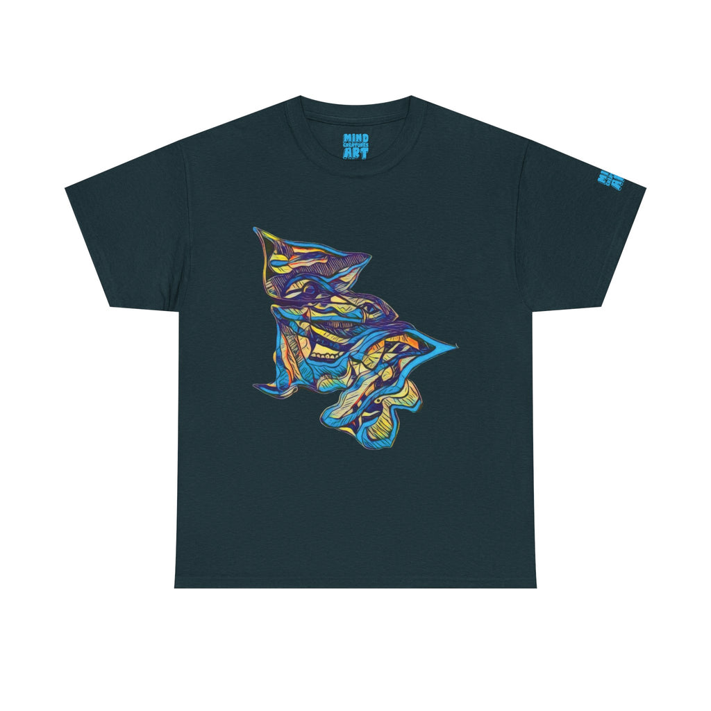Cheshire (Blue & Yellow) Unisex Heavy Cotton Tee