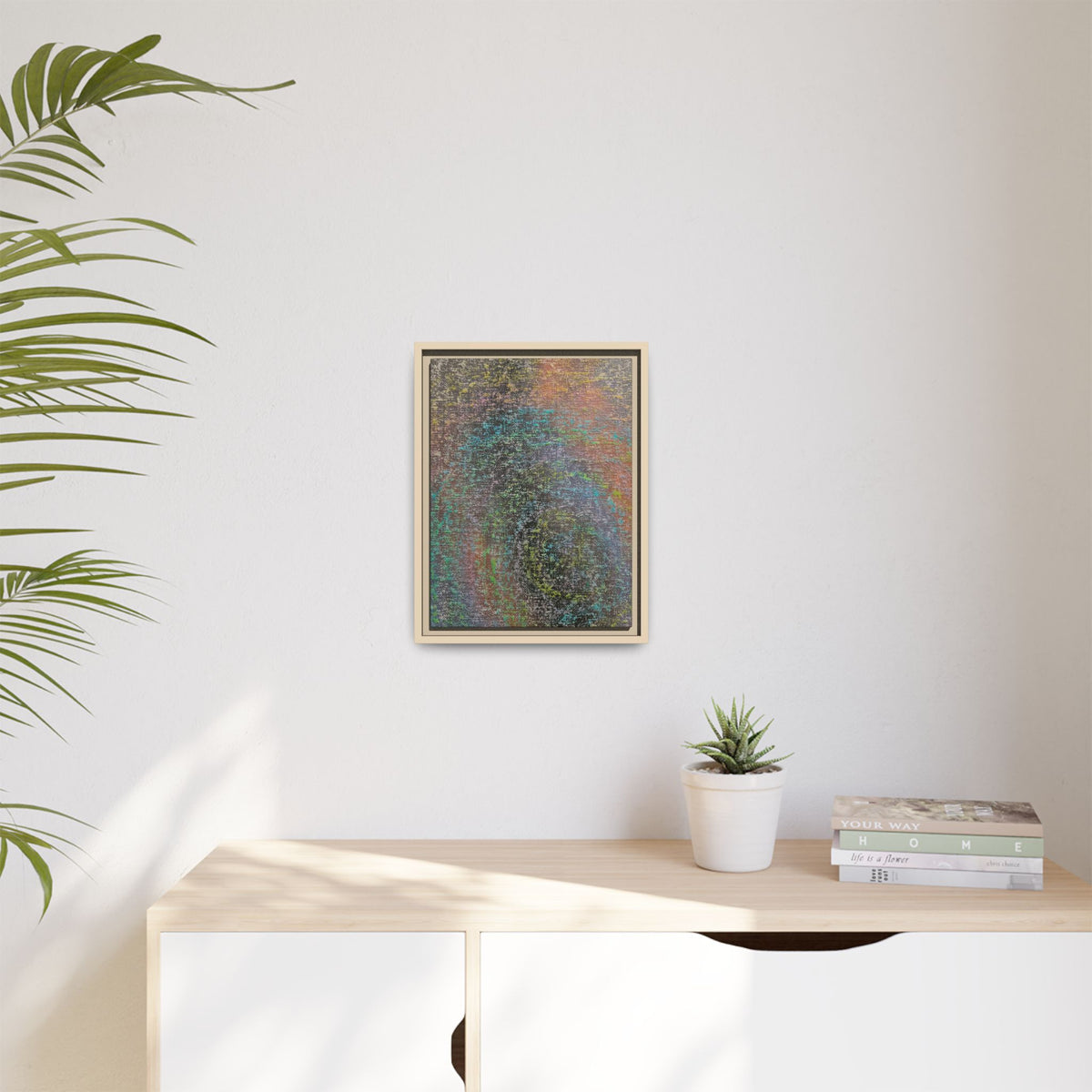 Iridescent Matte Canvas, Framed