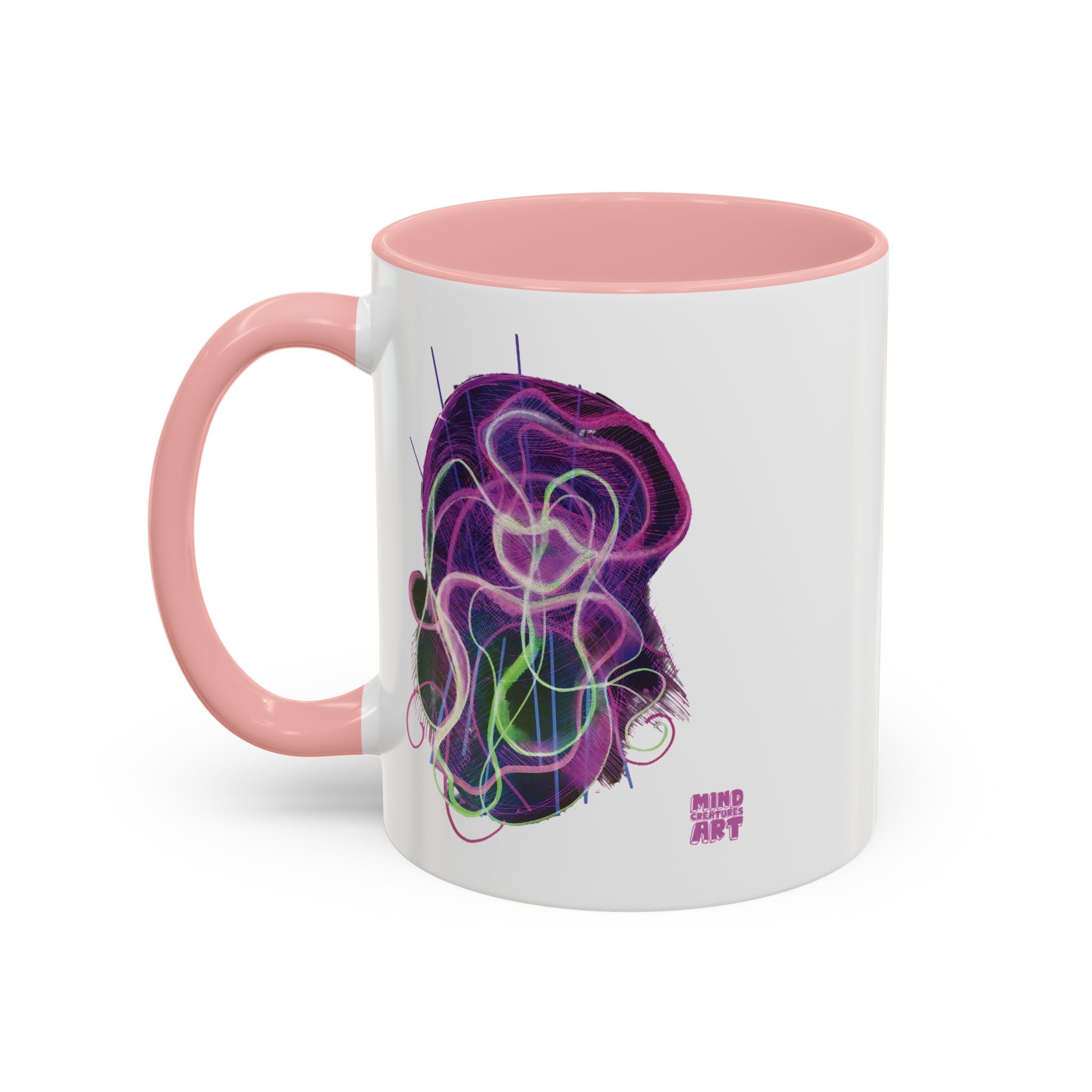 Davy Jones (Electric Purple) Accent Coffee Mug (11oz, 15oz)