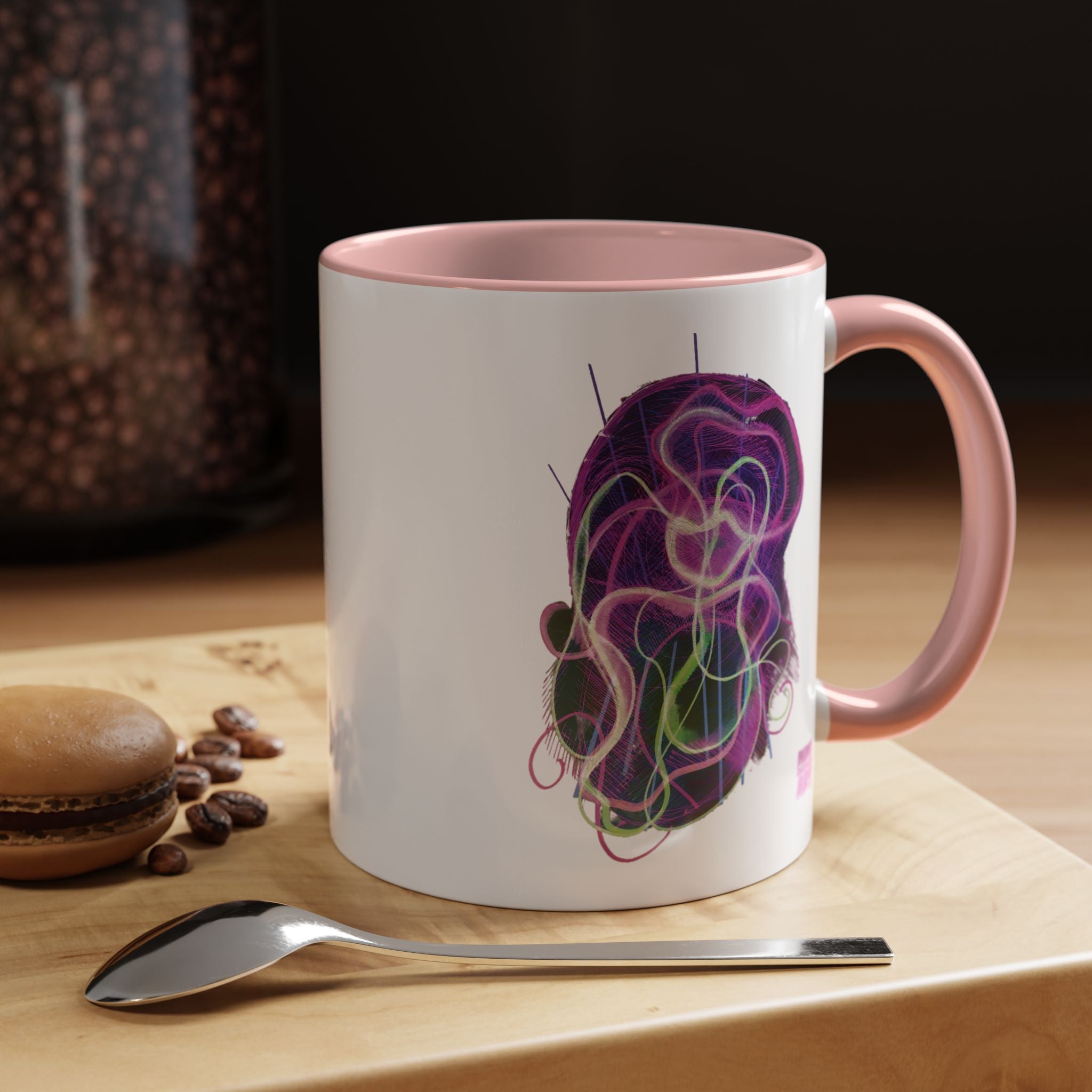 Davy Jones (Electric Purple) Accent Coffee Mug (11oz, 15oz)