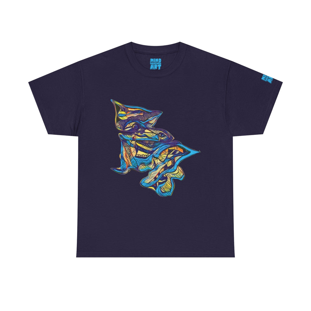 Cheshire (Blue & Yellow) Unisex Heavy Cotton Tee