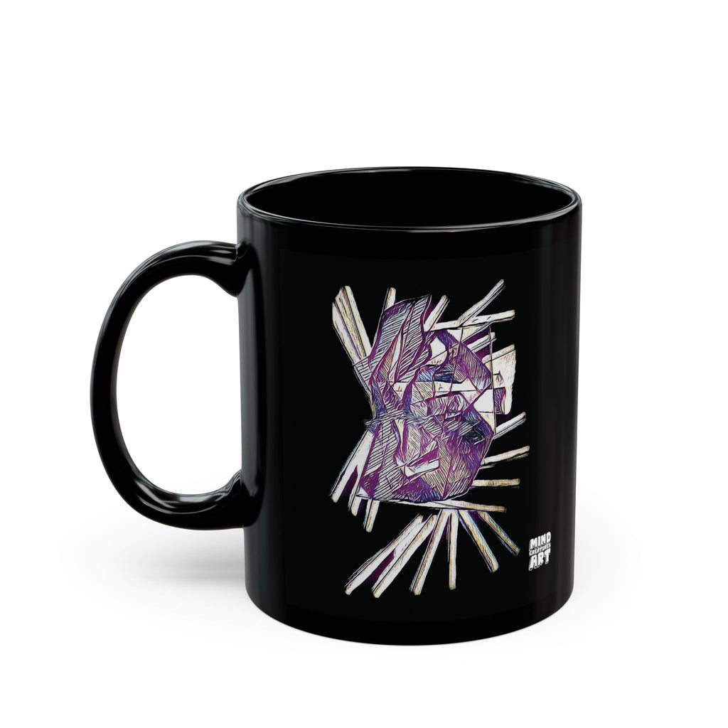 Lightspeed (Purple) Black Ceramic Mug (11oz, 15oz)