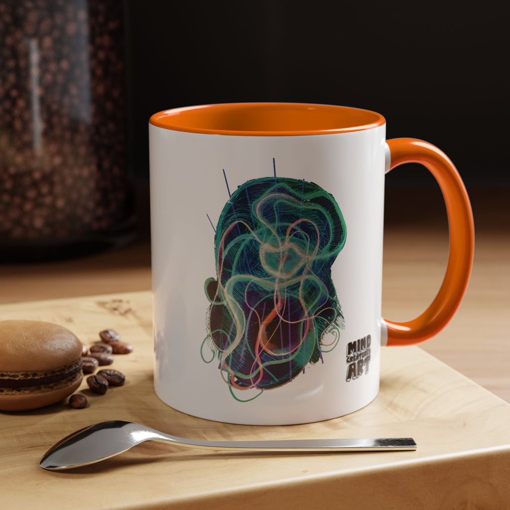 Davy Jones (Electric Teal) Accent Coffee Mug (11oz, 15oz)