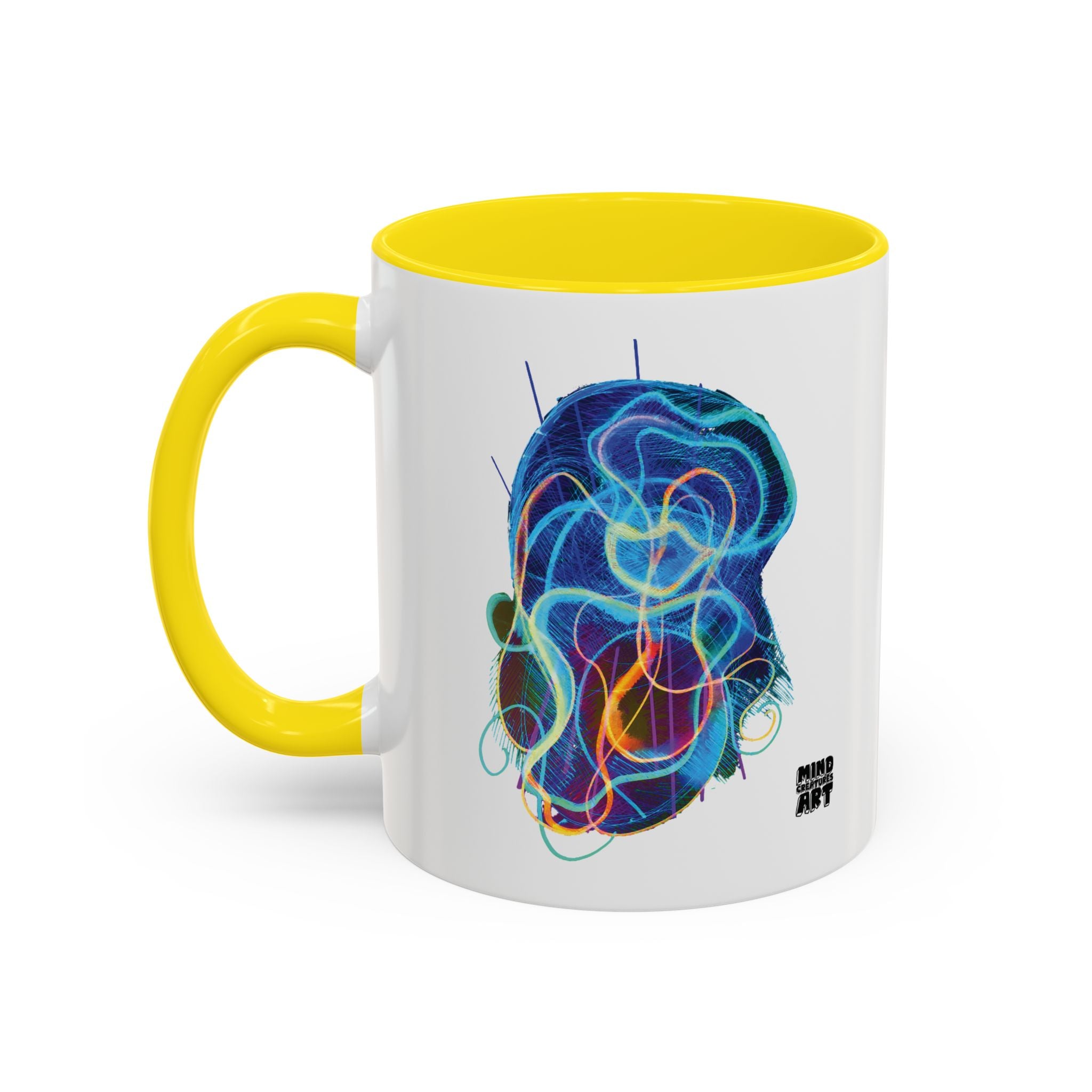 Davy Jones (Electric Blue) Accent Coffee Mug (11oz, 15oz)